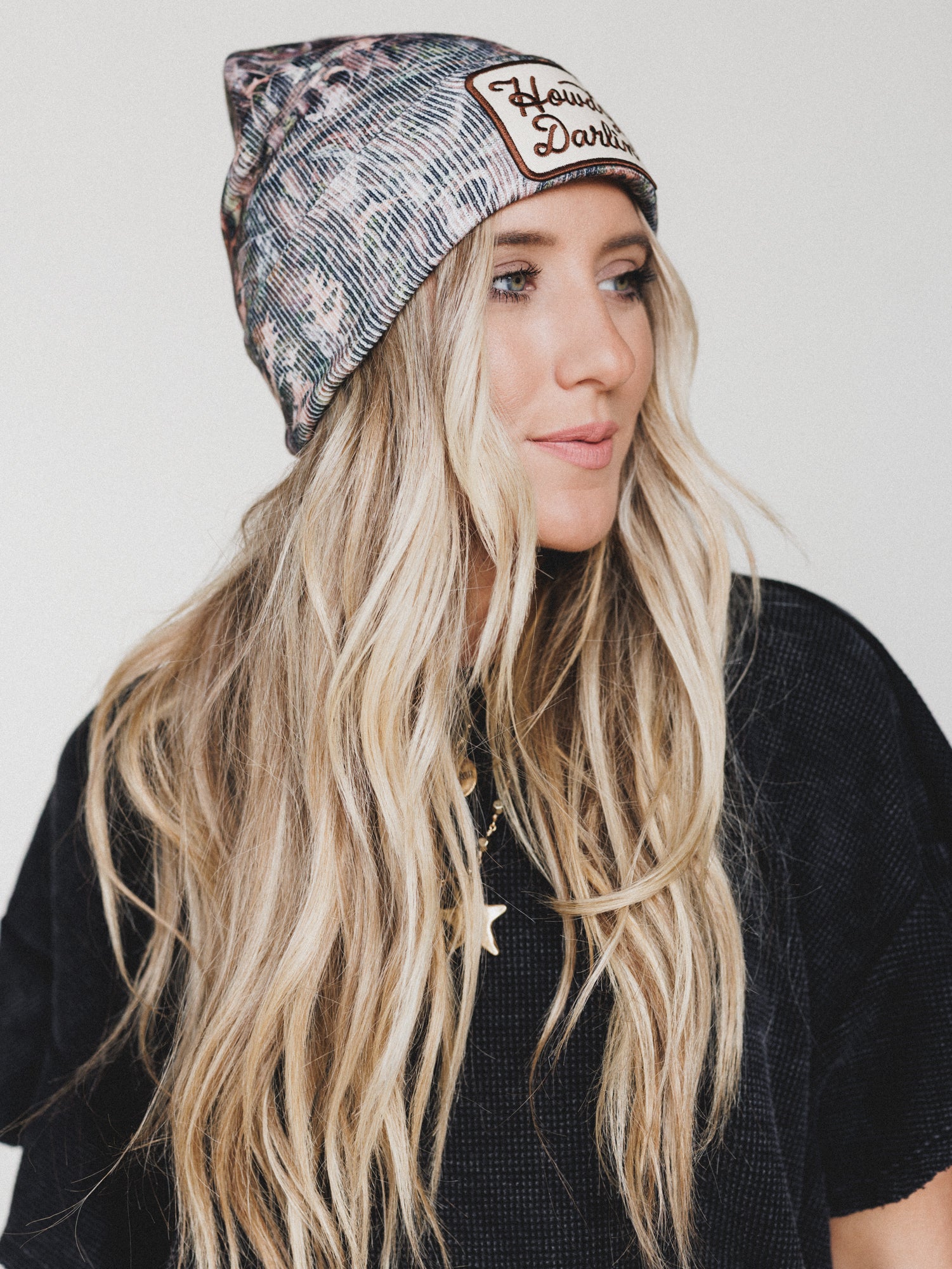 Howdy Darlin Beanie - Camo - Image 8