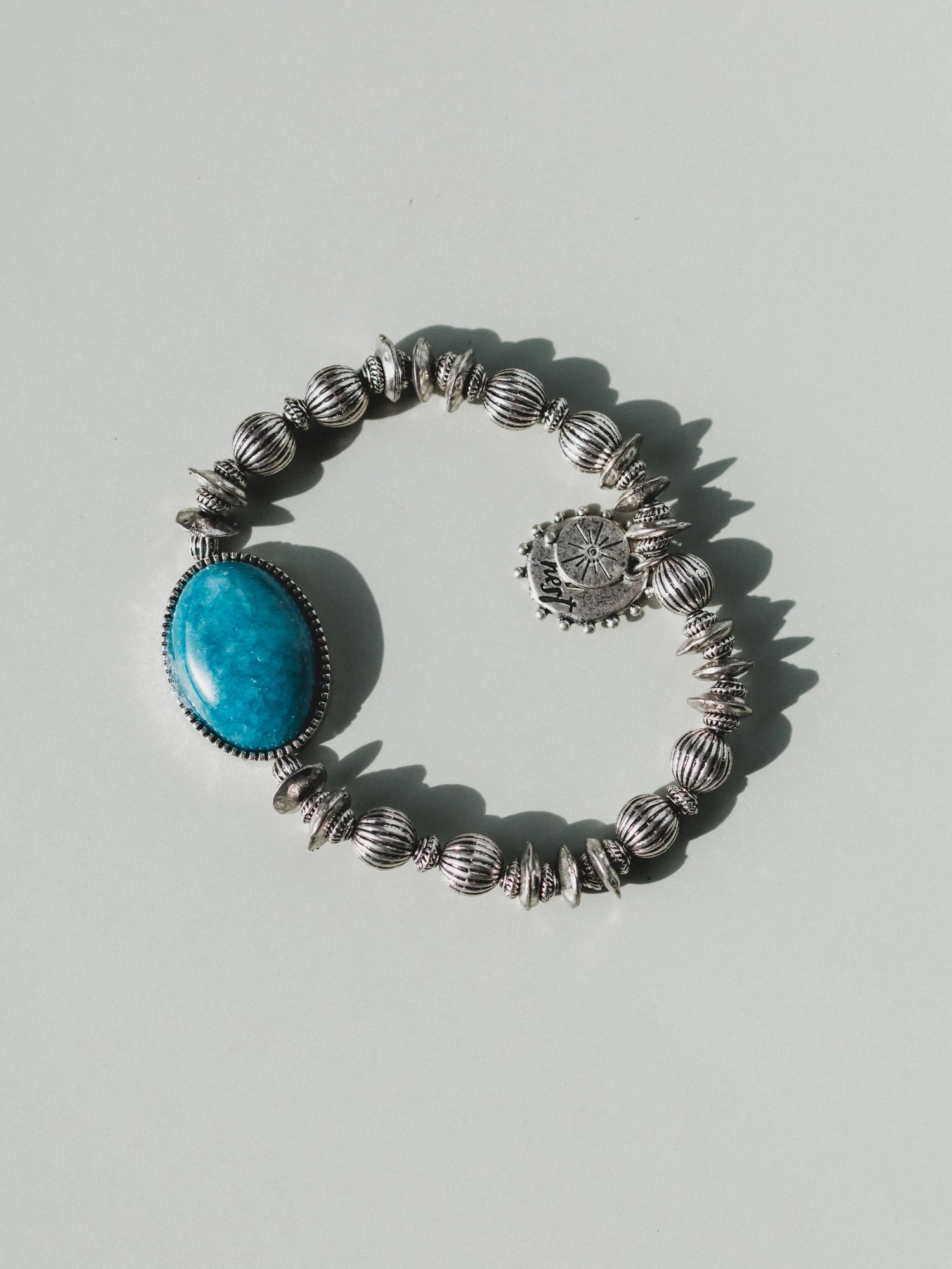 Ibiza Moon Beaded Bracelet - Turquoise - Image 4