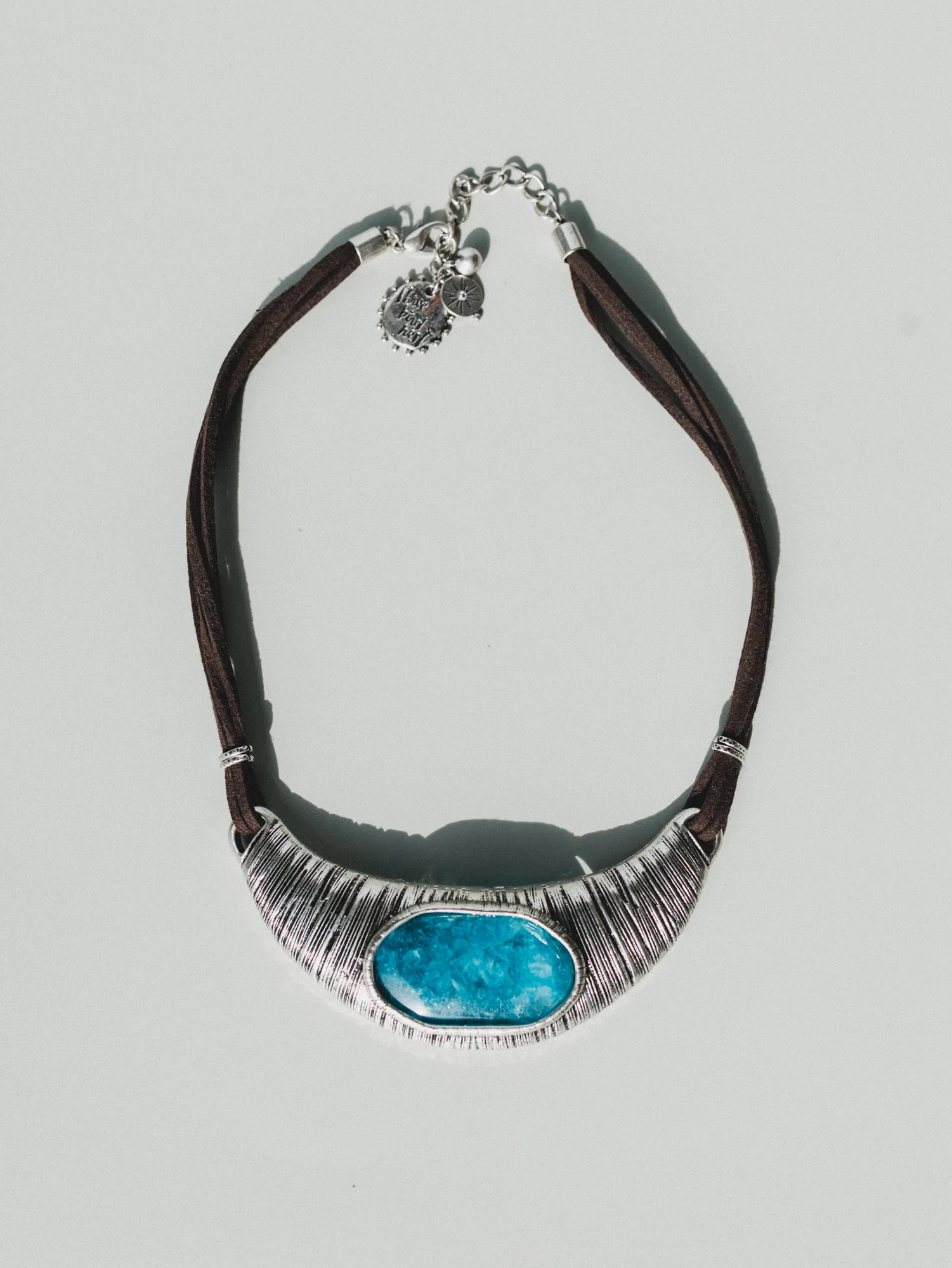 Ibiza Moon Statement Necklace - Turquoise