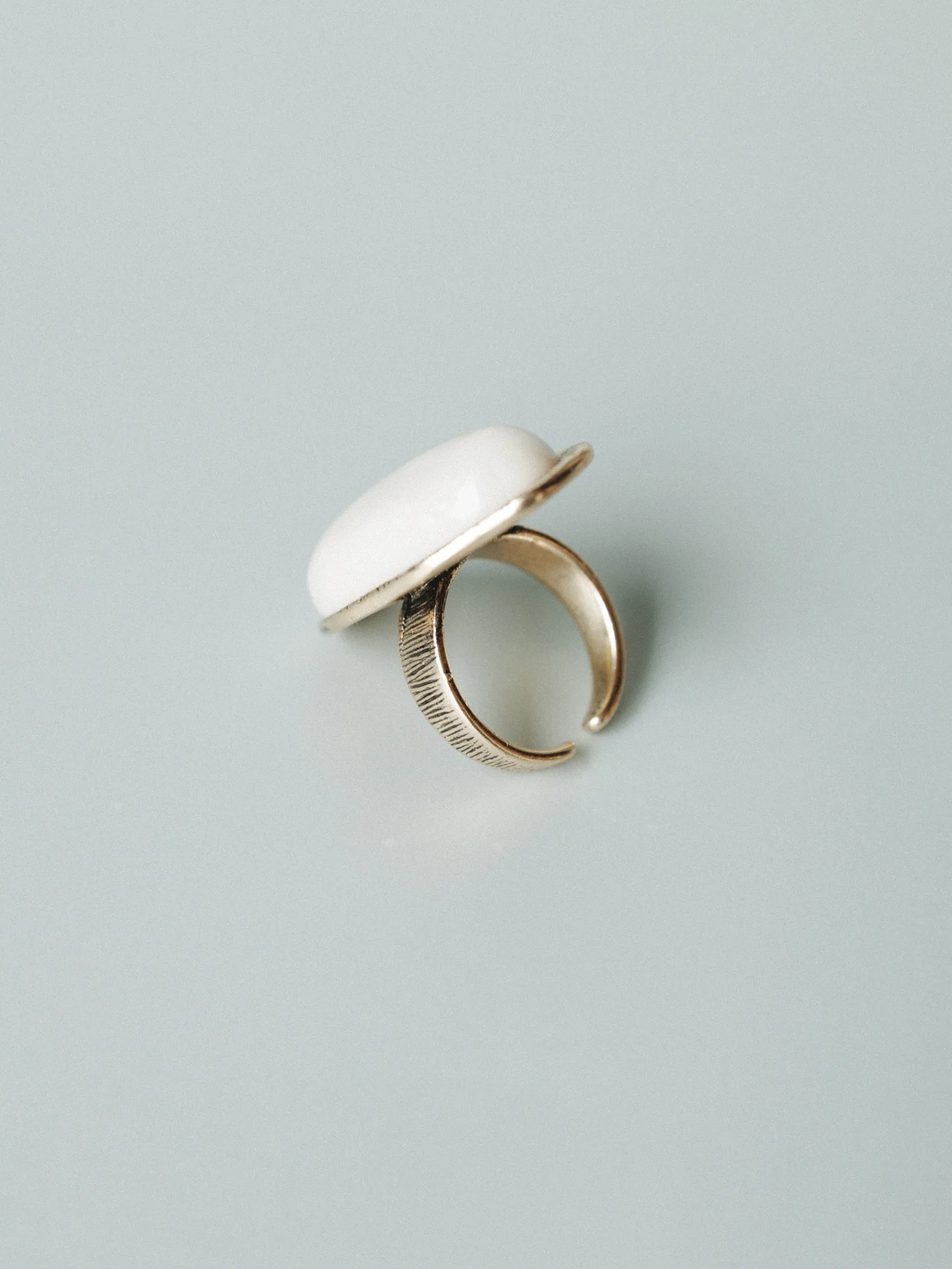 Ibiza Moon Stone Ring - White - Image 6