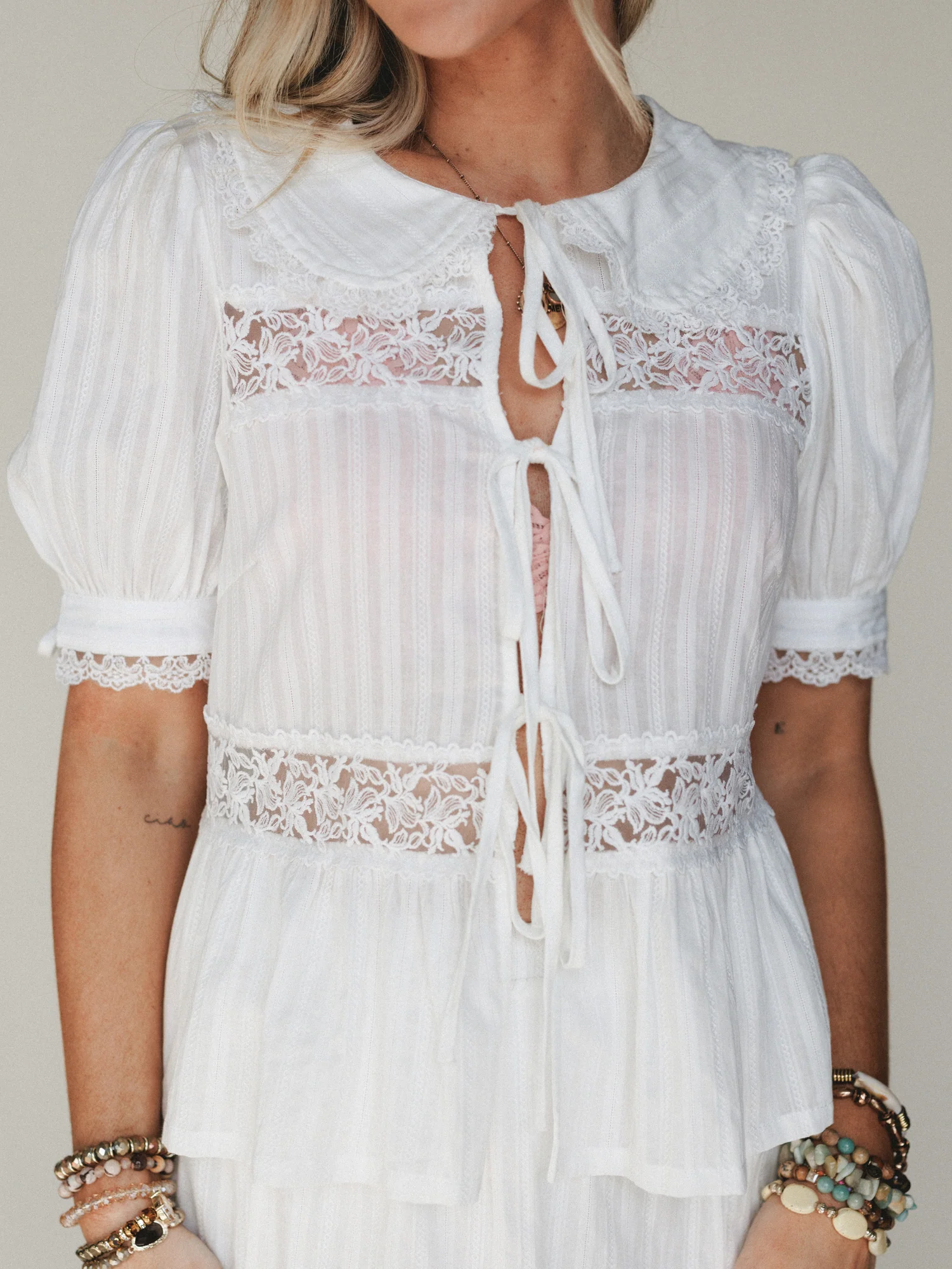 Ingrid Two Piece Set  - Off White - Image 4