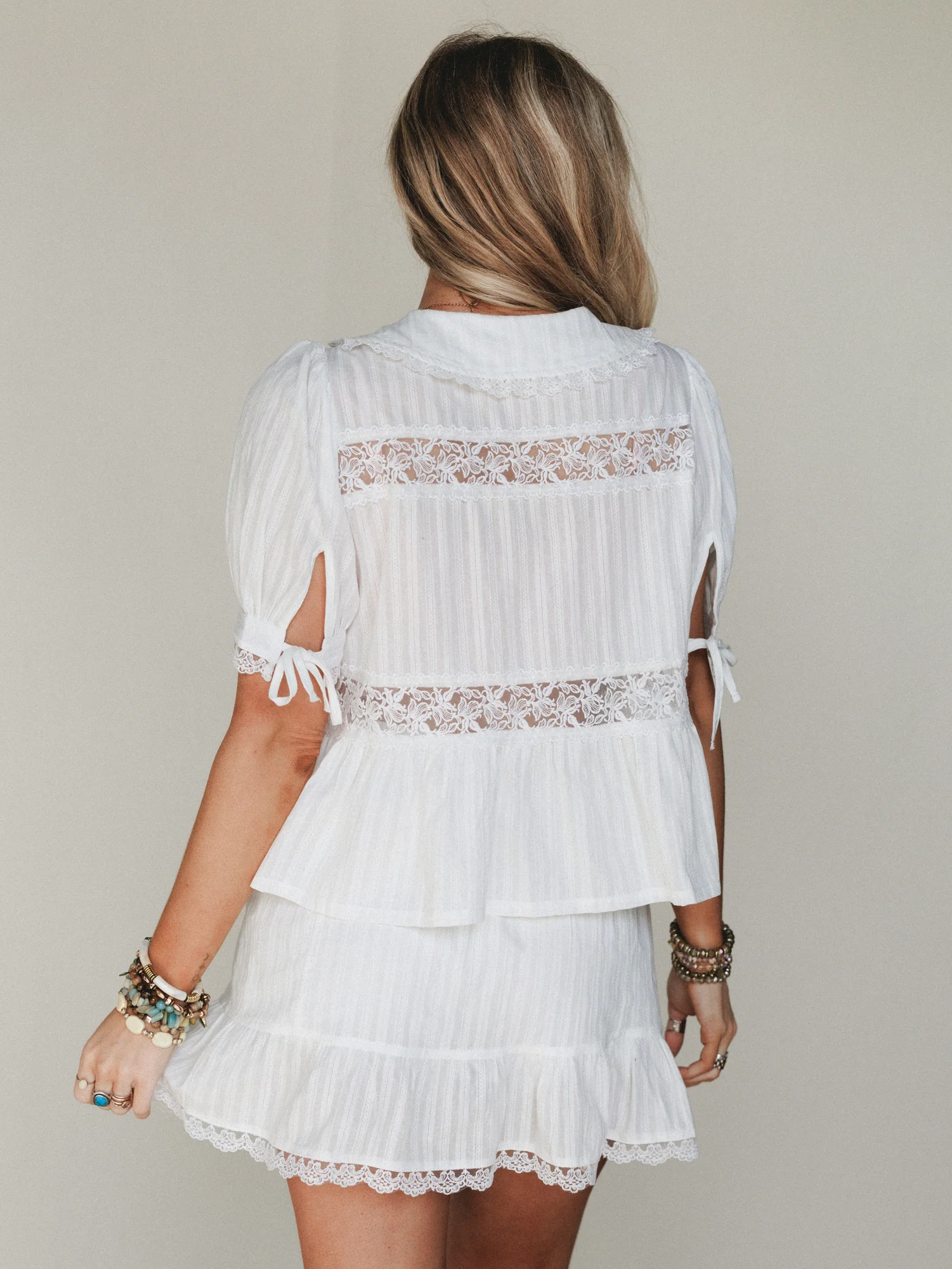 Ingrid Two Piece Set  - Off White - Image 7