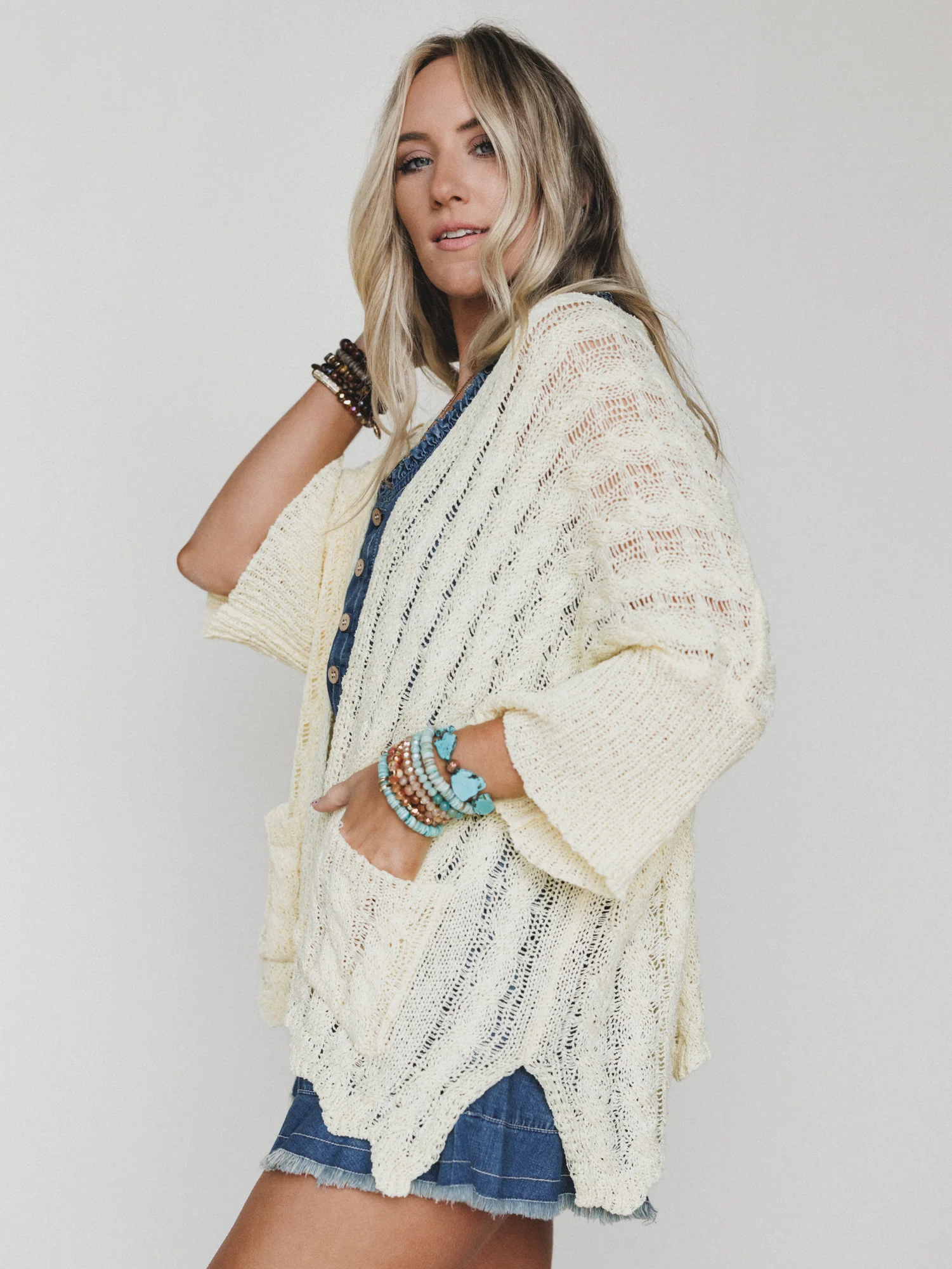 Island Escape Cardigan - Pineapple - Image 2