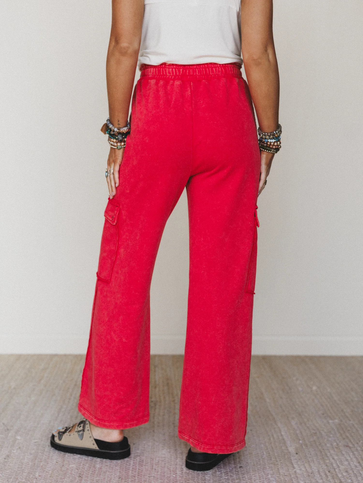 It's a Match Wide Leg Pants - Red - Image 5