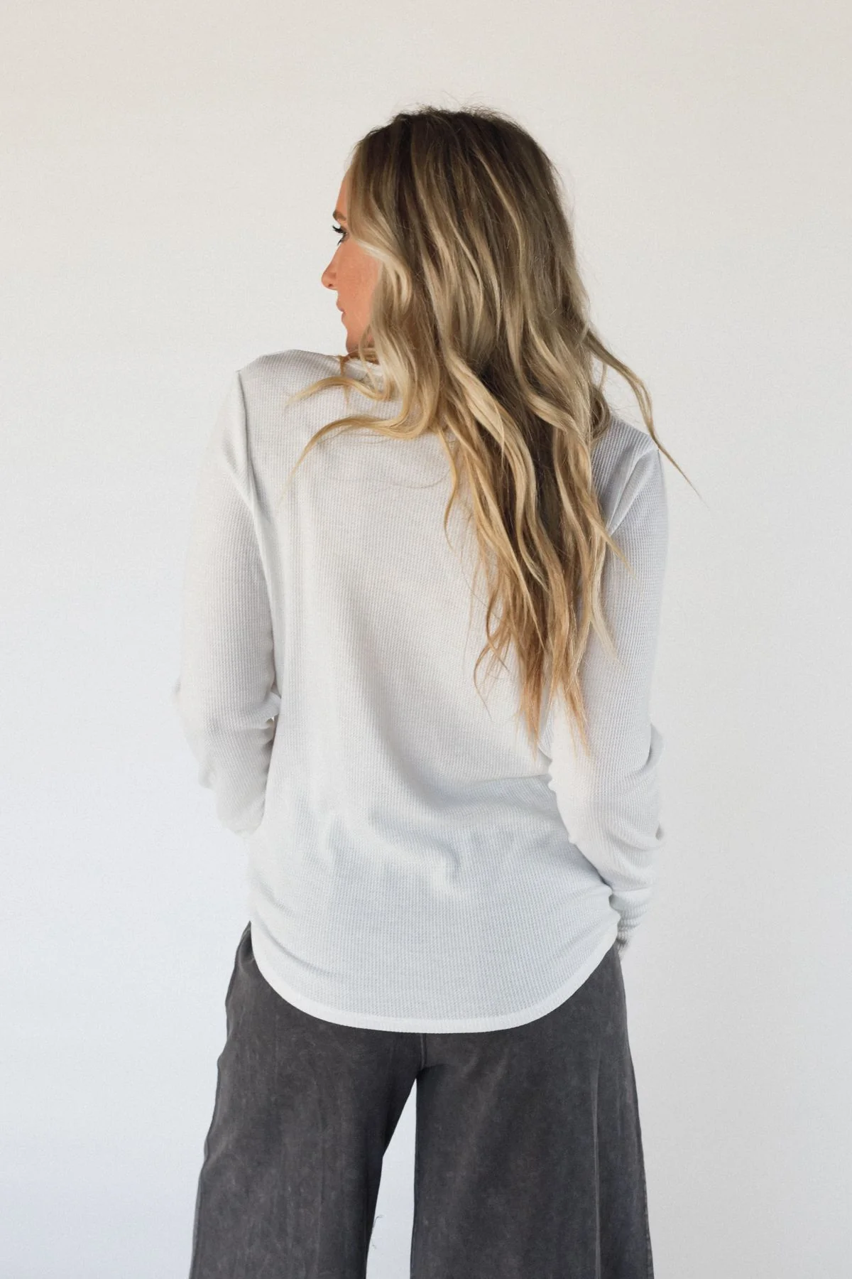 The Nest Jacqueline Long Sleeve Top - Ivory - Image 5
