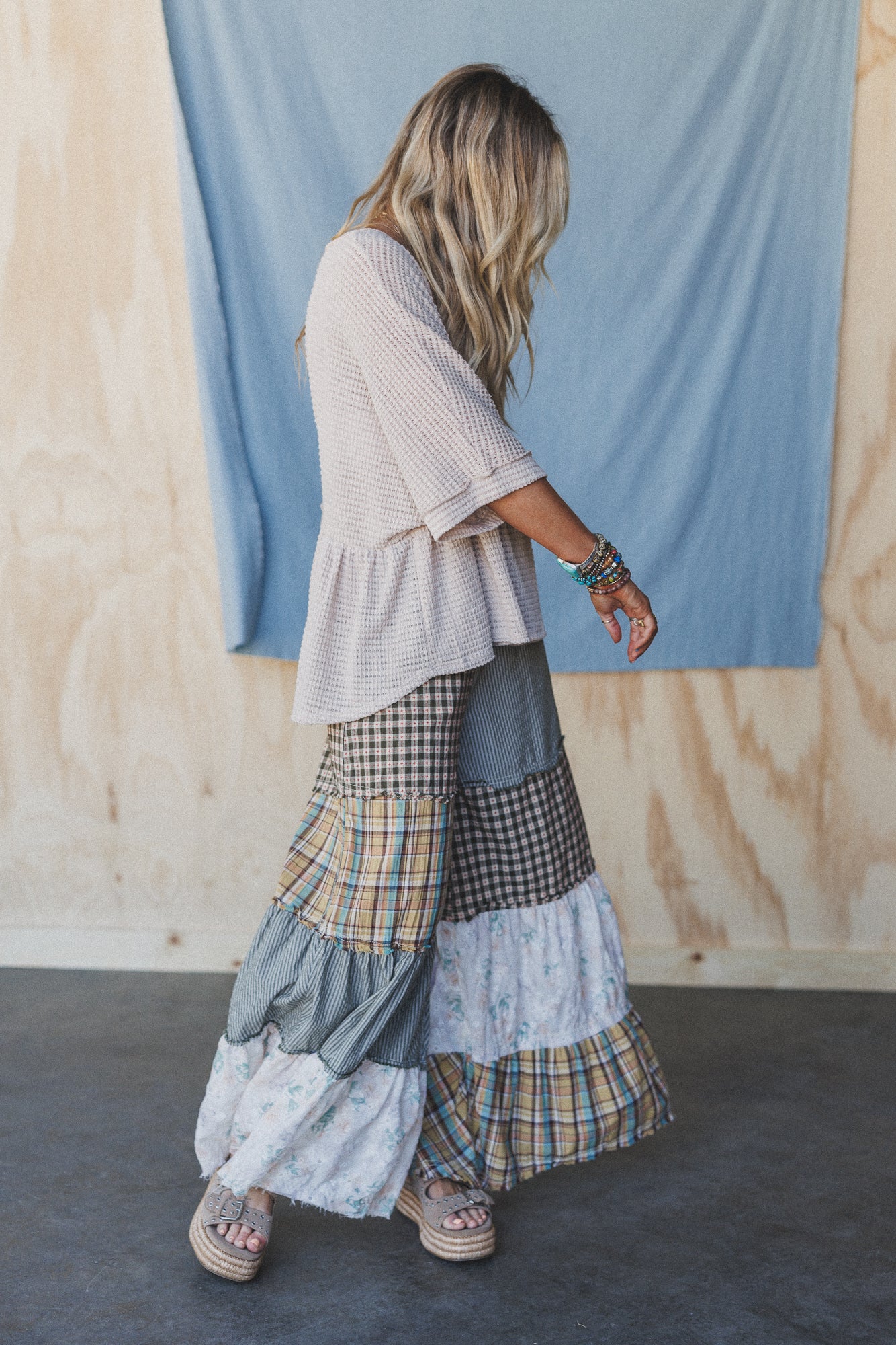 Jane Tiered Pants - Olive - Image 7