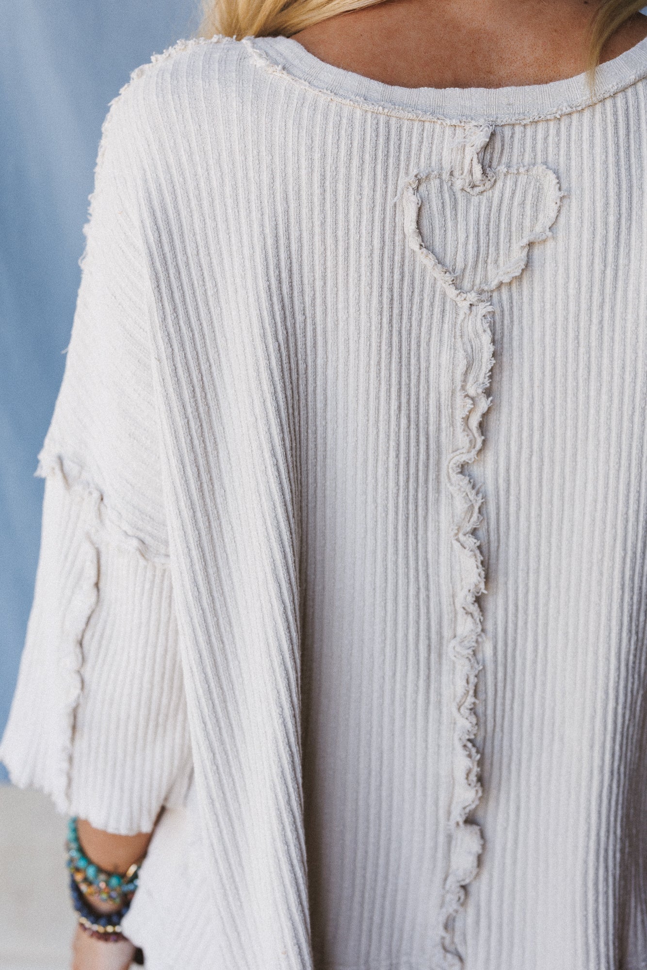 Jaqueline Textured Top - Ecru - Image 4