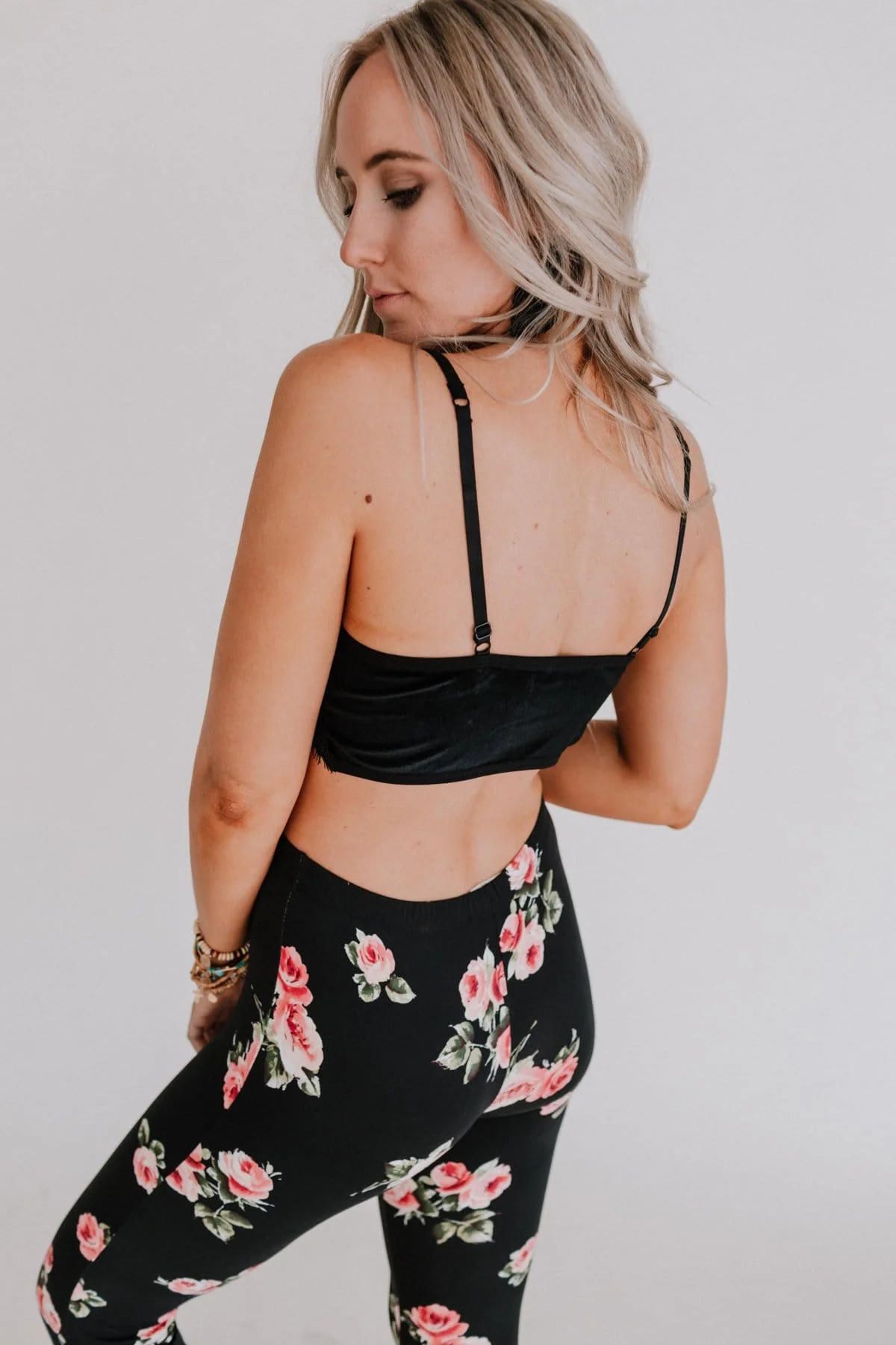 Jessa Velvet and Lace Cami - Black - Image 4