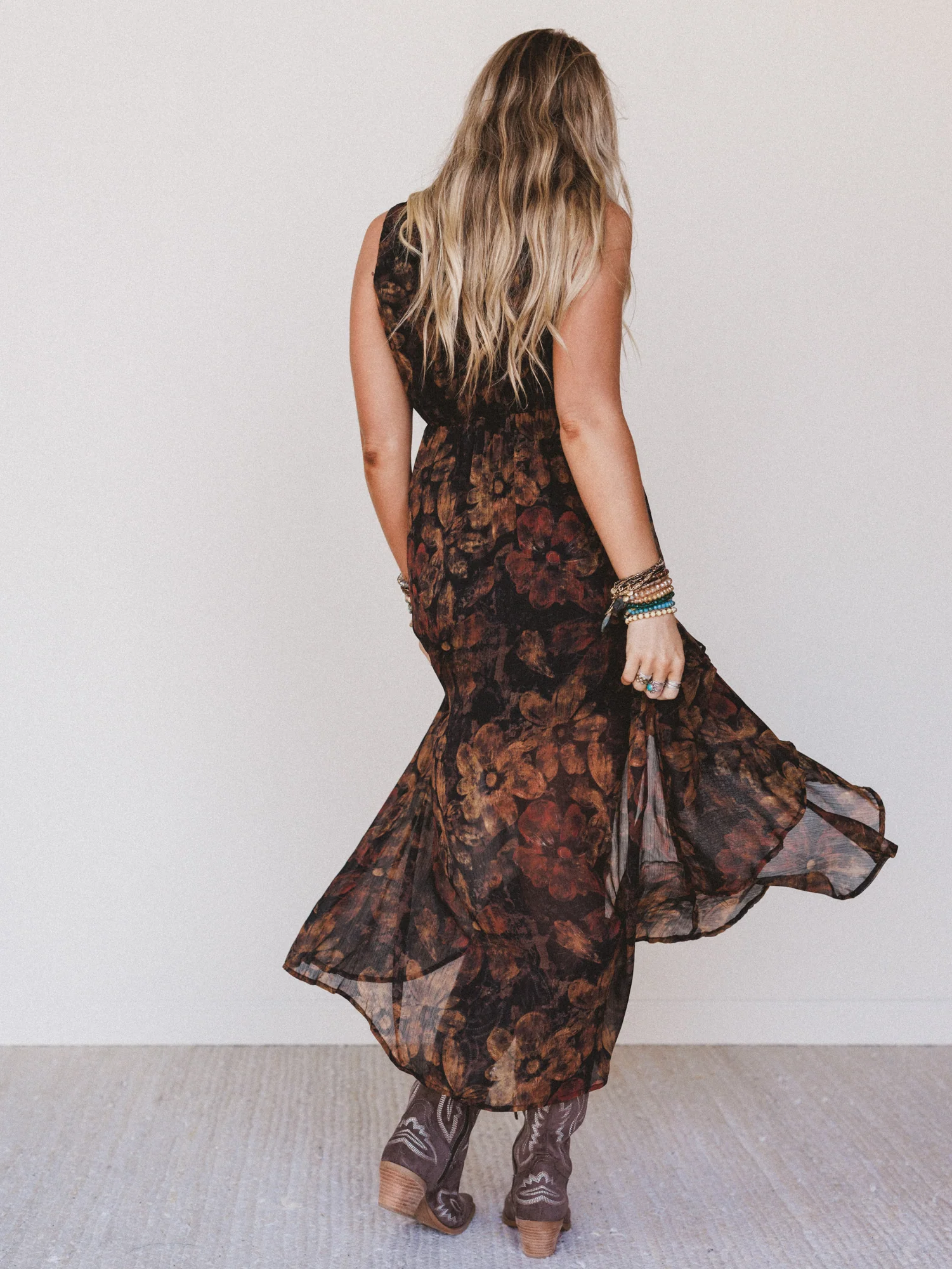 Jocelyn Wrap Dress - Black - Image 5