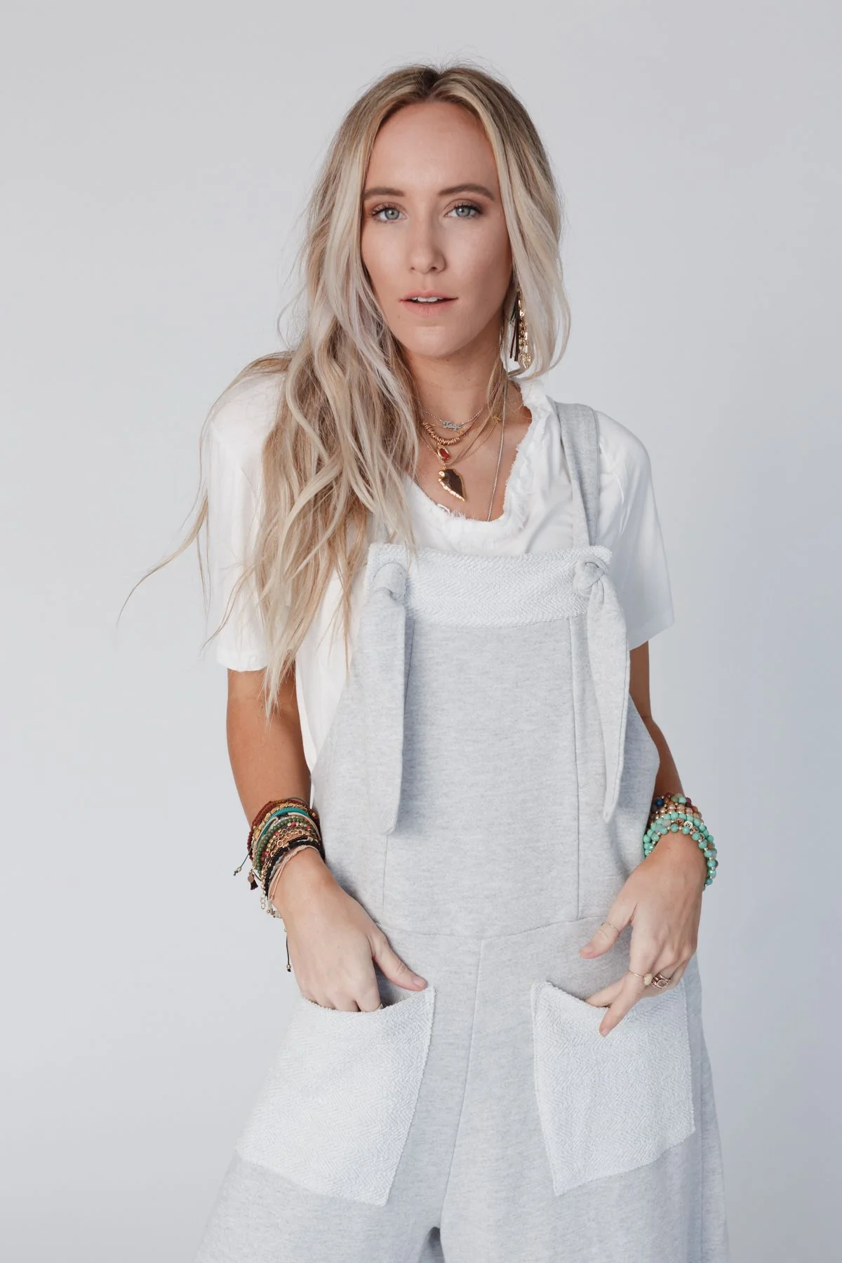 Jodi Jumpsuit - Light Gray - Image 2