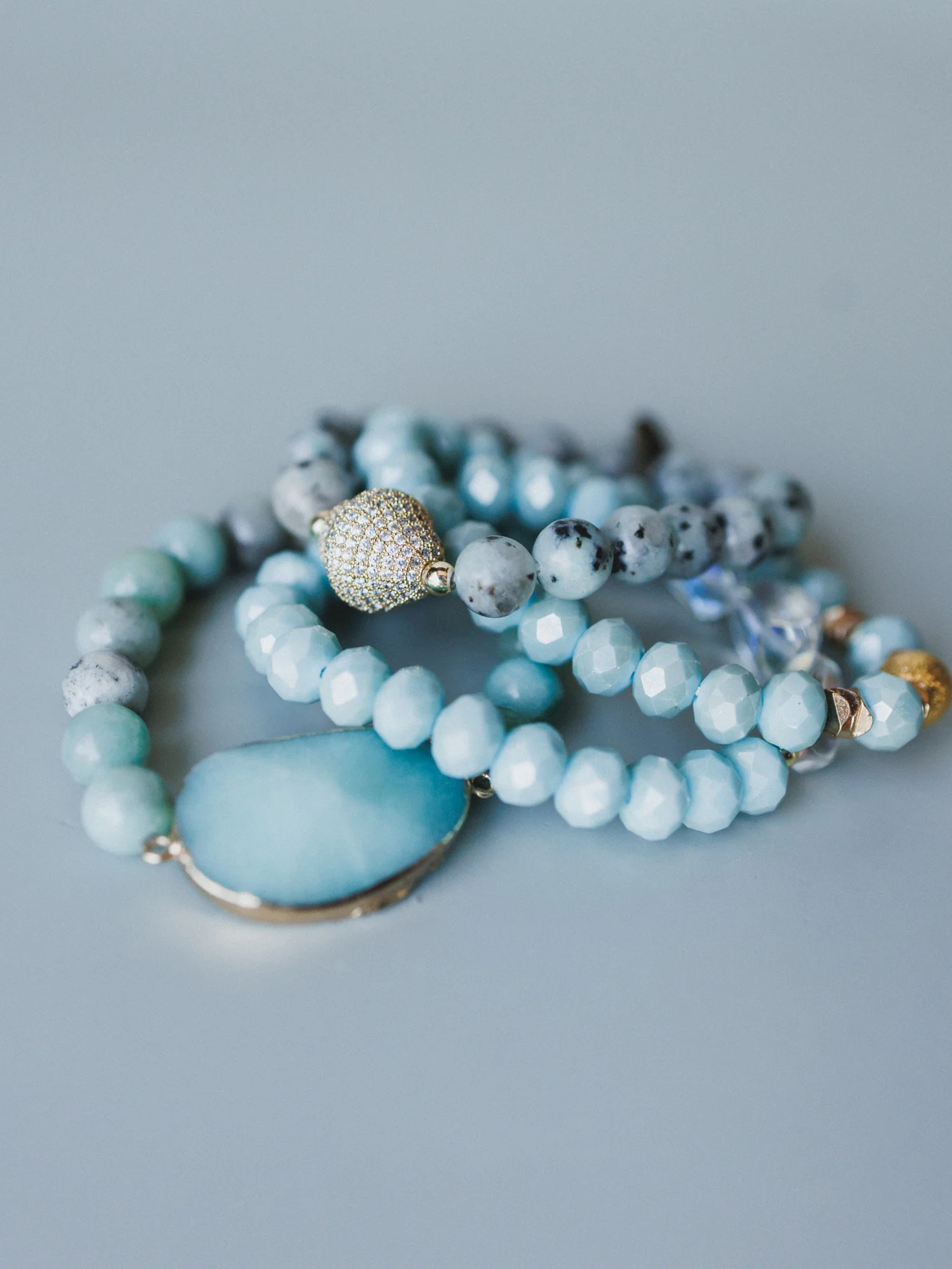 Julia Bracelet Set - Amazonite - Image 3