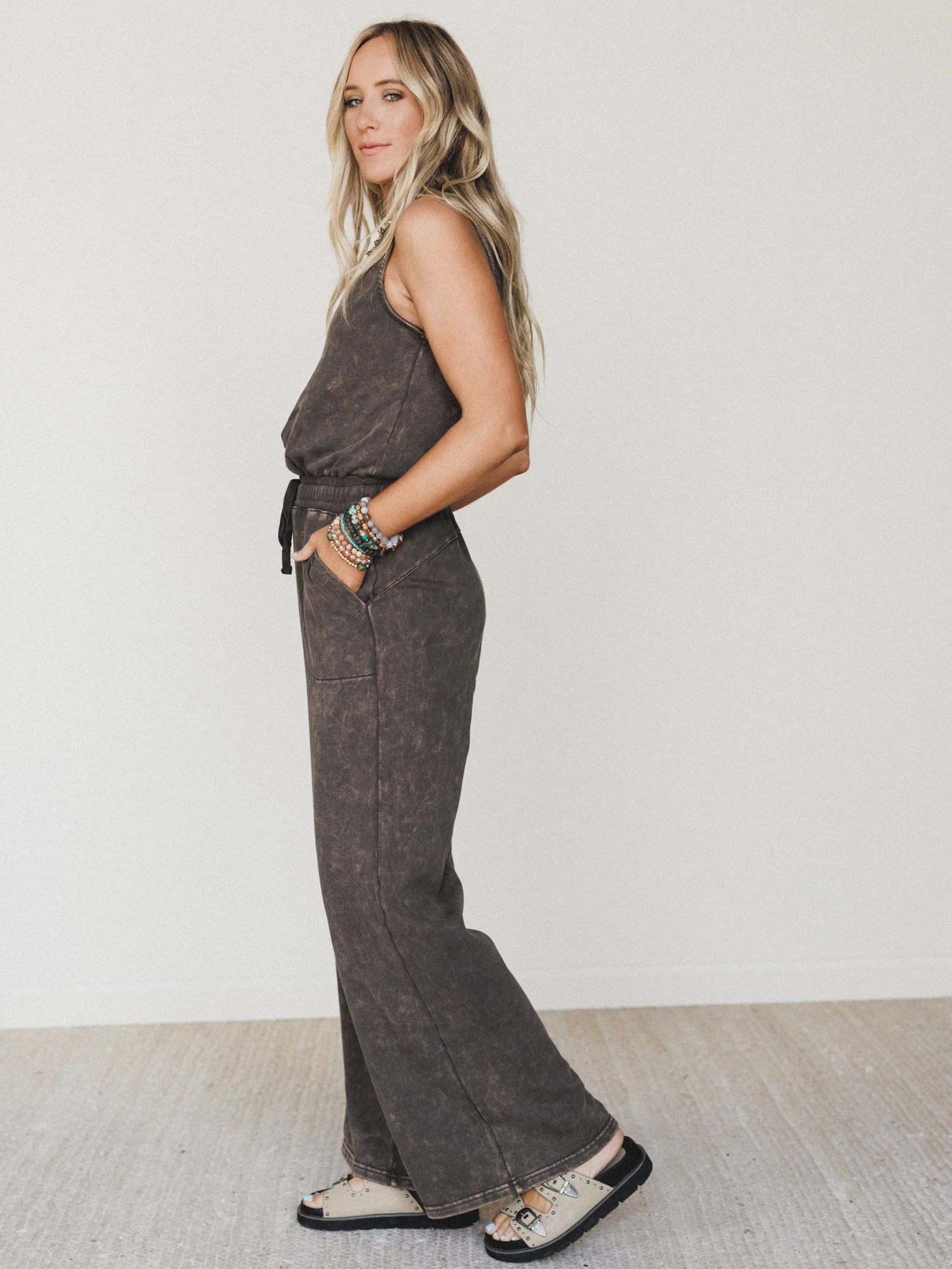 June Moon Jumpsuit - Ash Black - Image 2