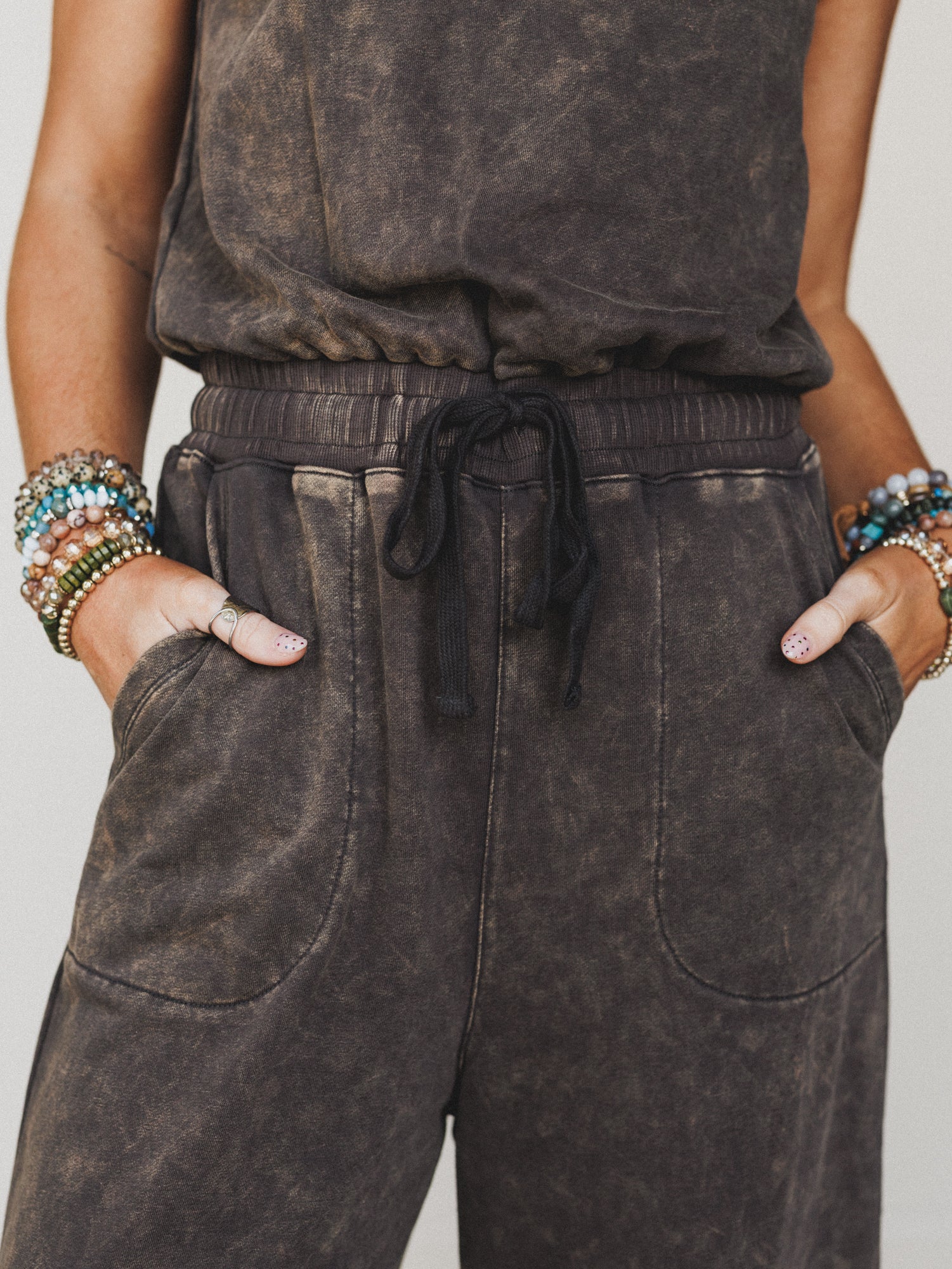 June Moon Jumpsuit - Ash Black - Image 4