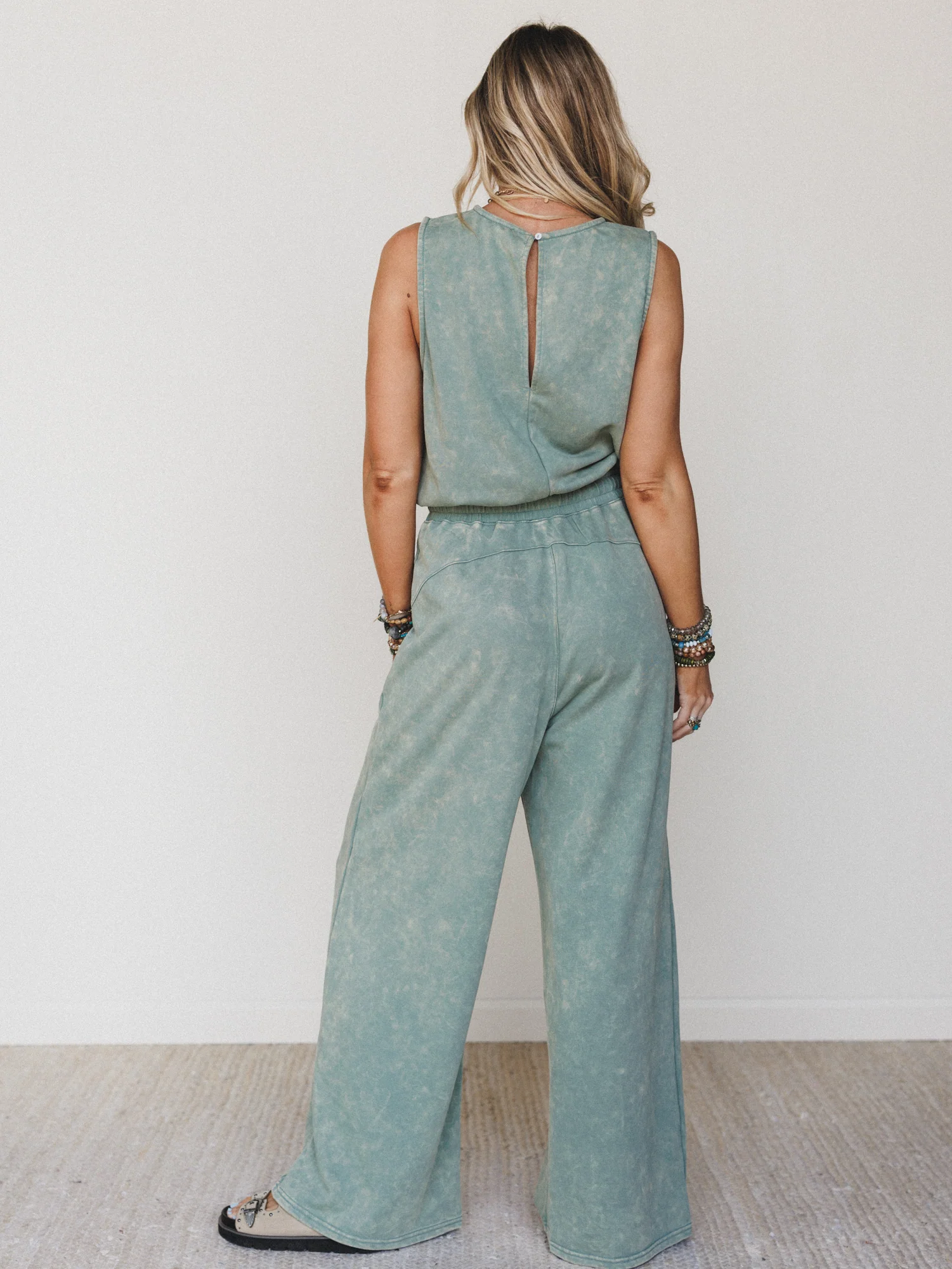 June Moon Jumpsuit - Sage - Image 5