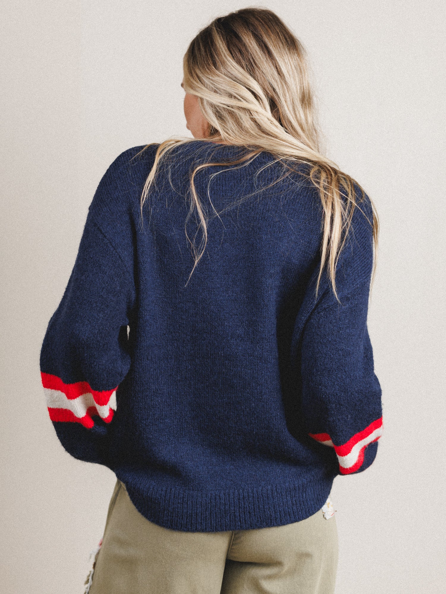 Just My Type Sweater - Navy - Image 3