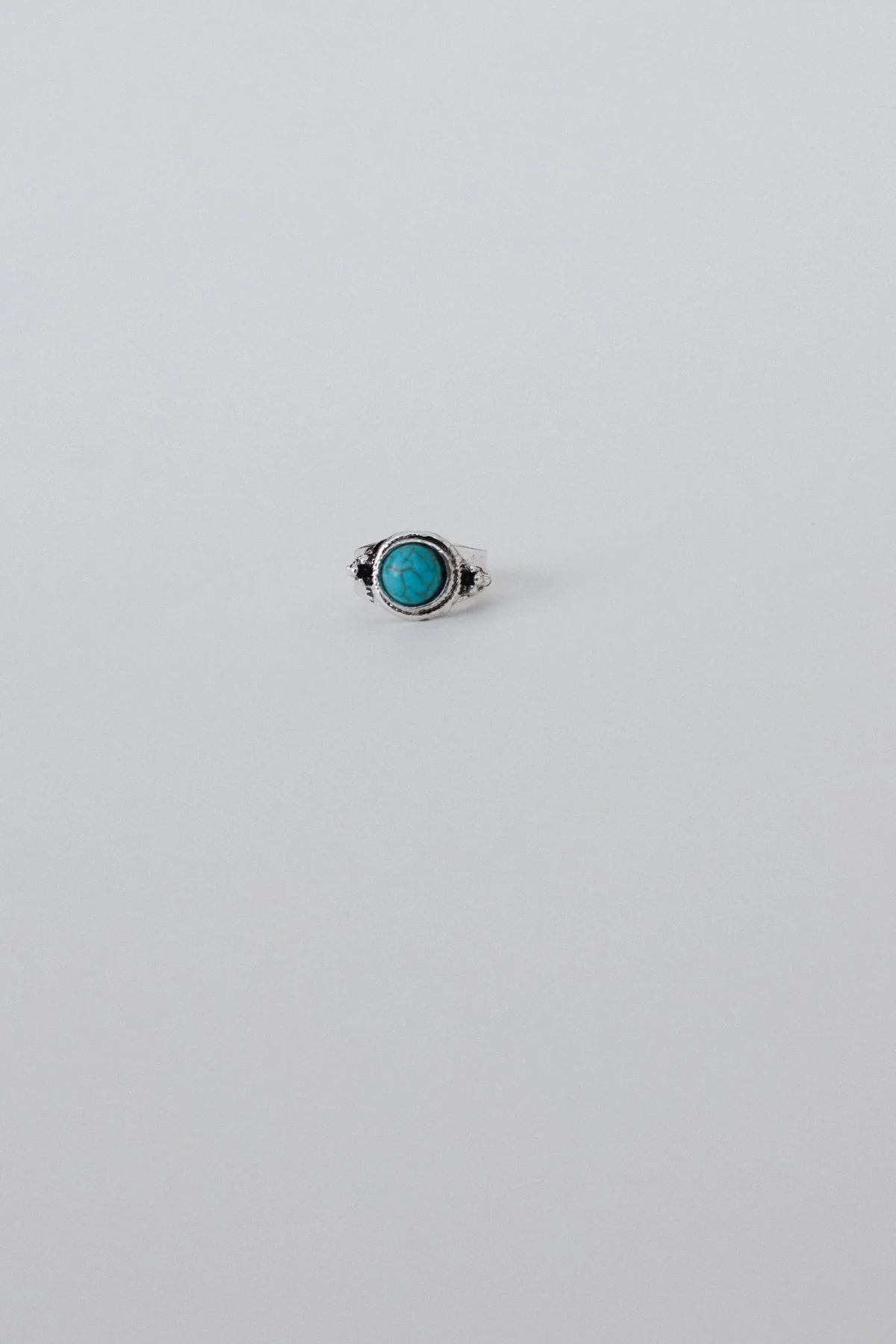 Kapalua Bay Adjustable Turquoise Ring - Silver - Image 2