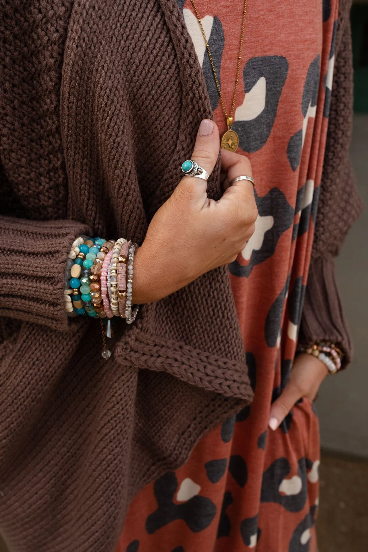 Kapalua Bay Adjustable Turquoise Ring - Silver - Image 5