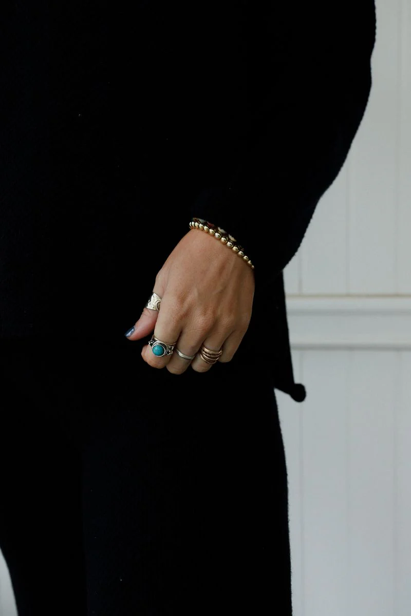 Kapalua Bay Adjustable Turquoise Ring - Silver - Image 8