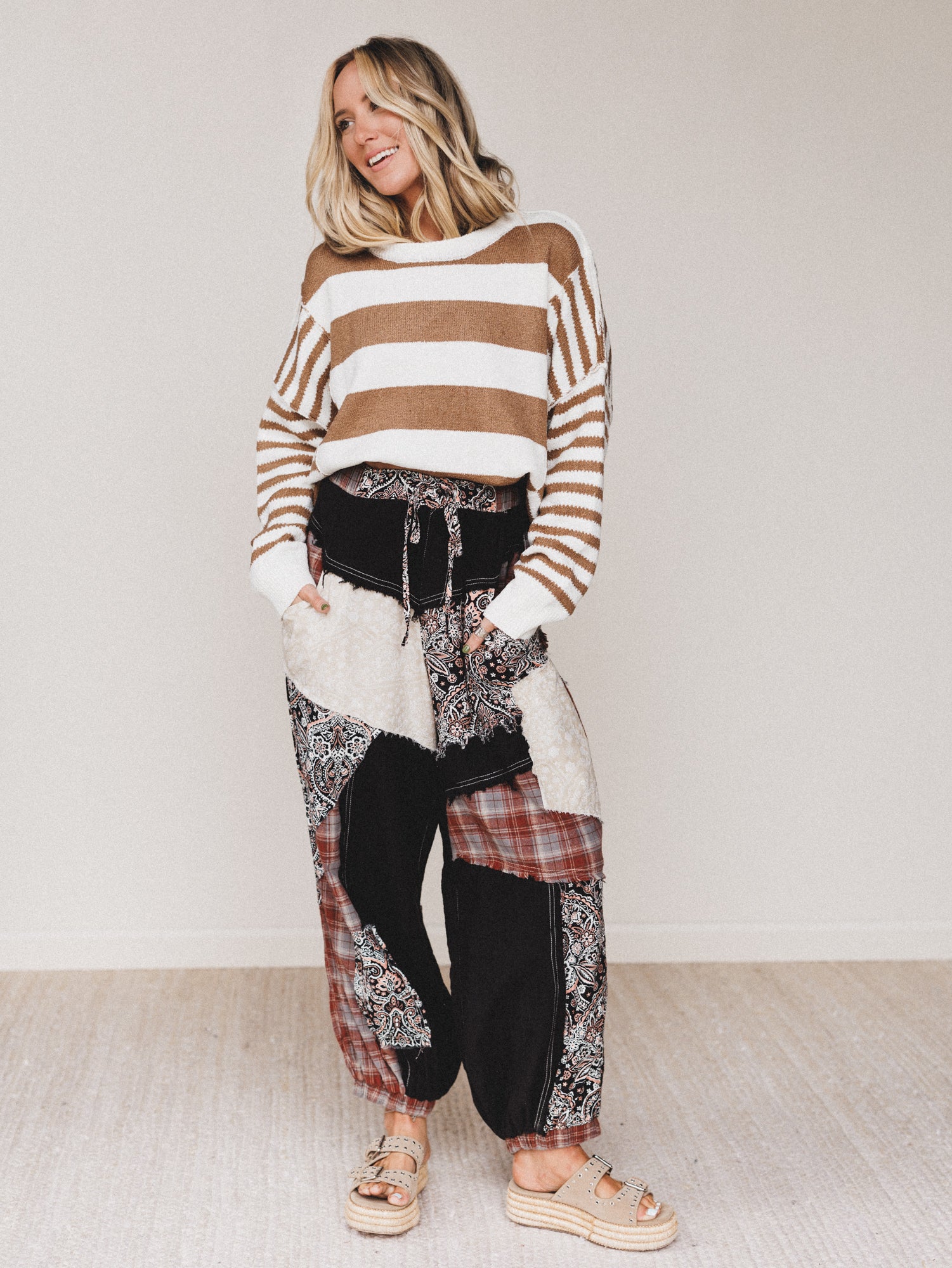 Kolton Wide Leg Pants - Black - Image 2