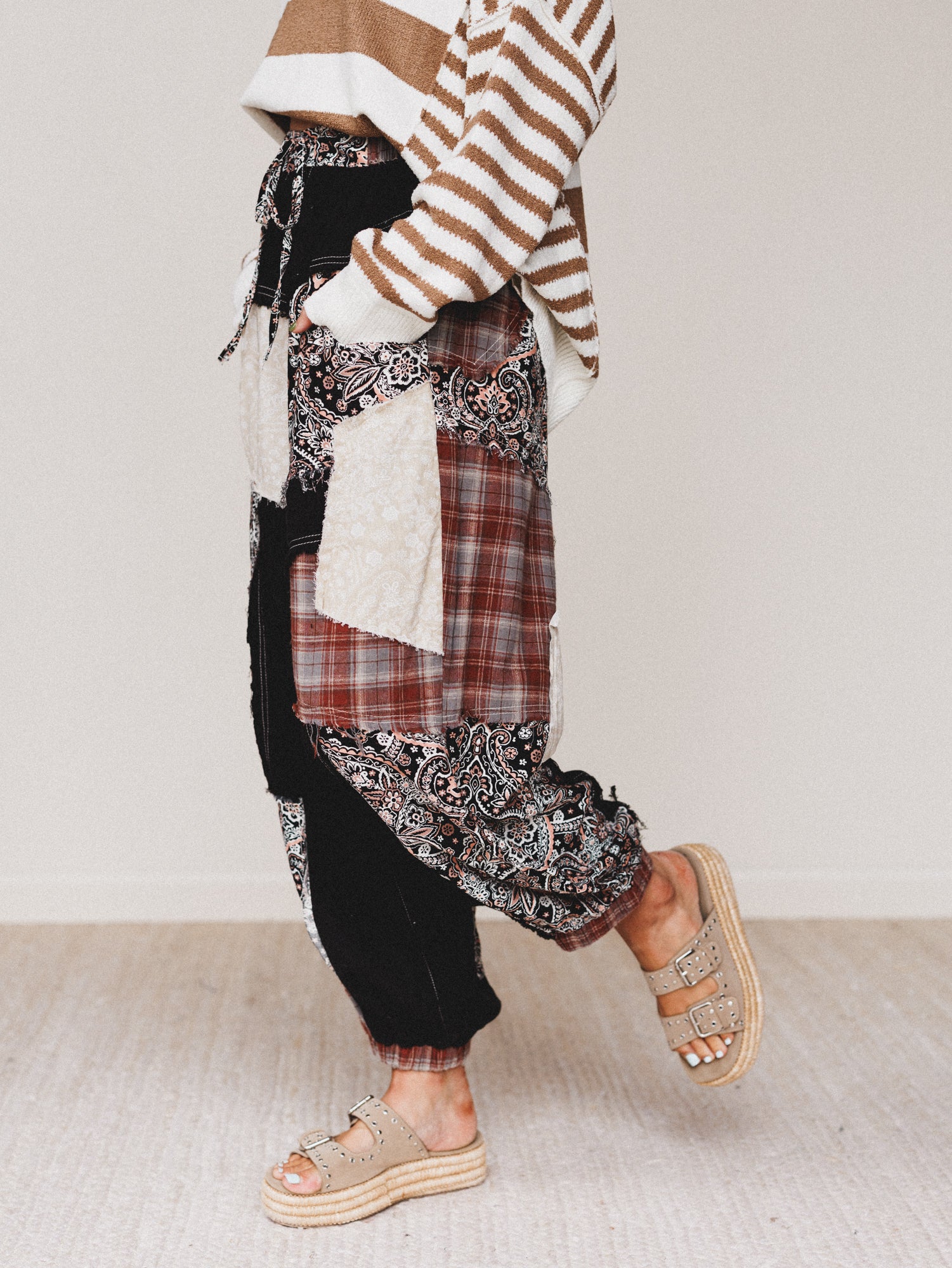 Kolton Wide Leg Pants - Black - Image 3