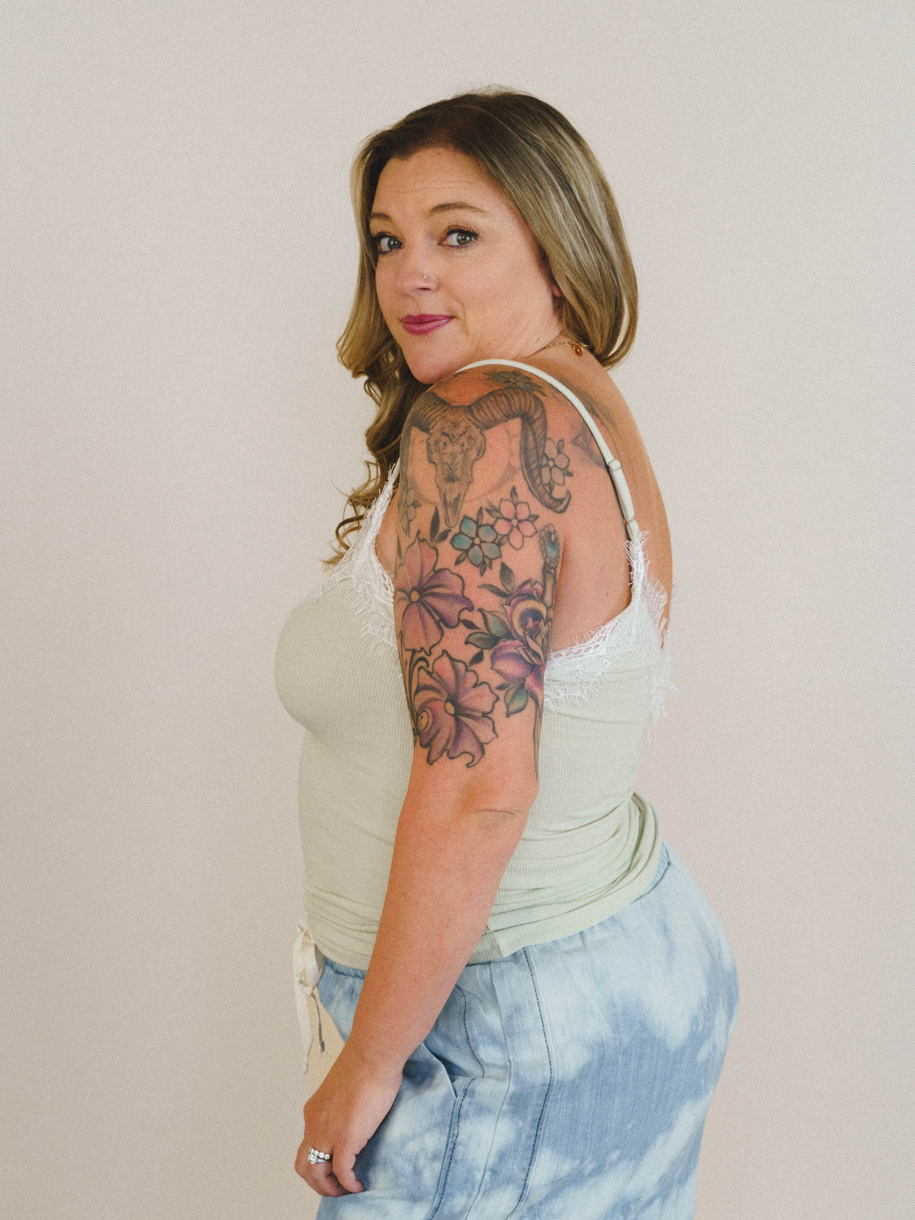 Lace Cami - Lime - Image 2