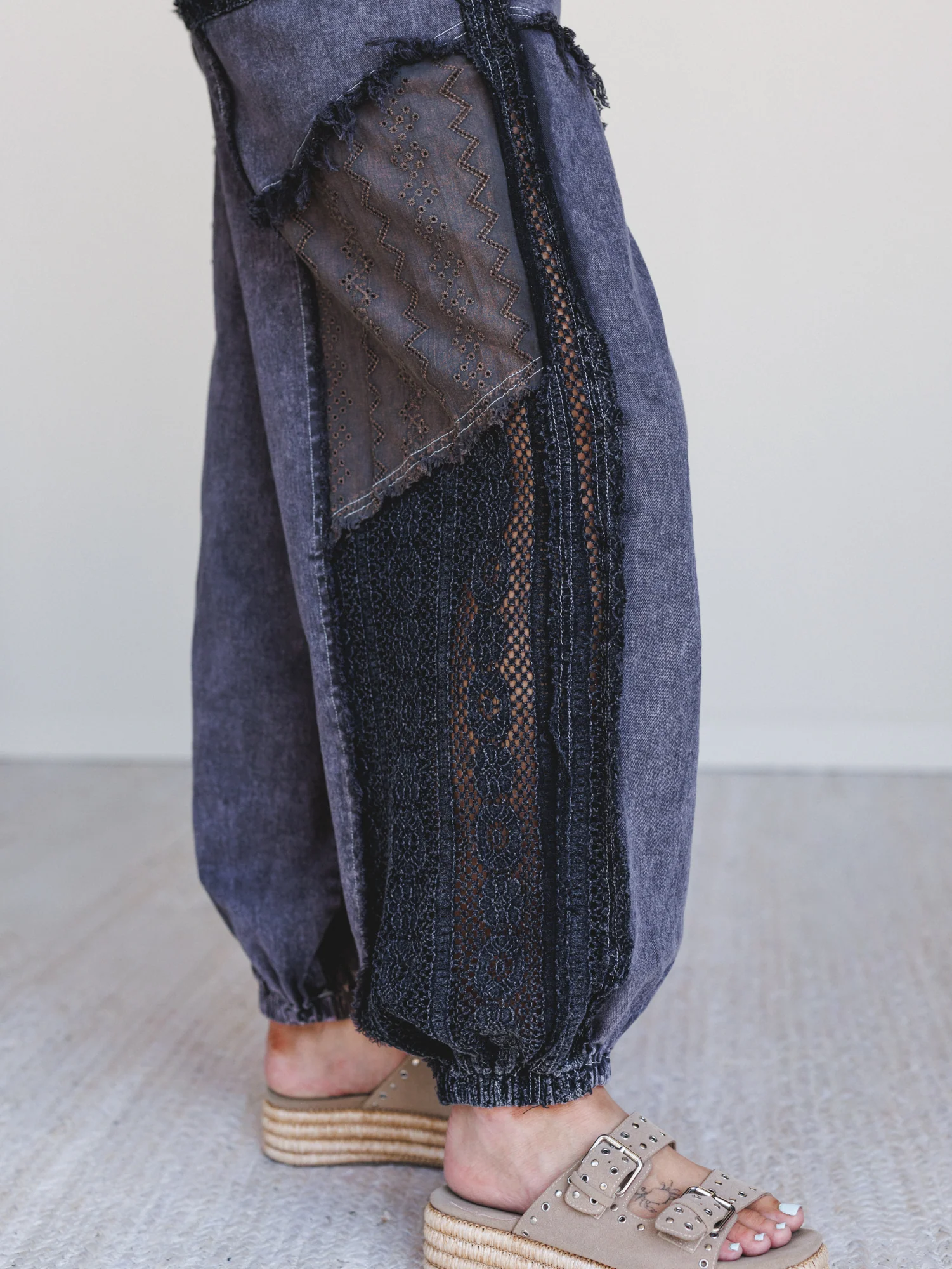 Lace Daze Pants - Black - Image 3