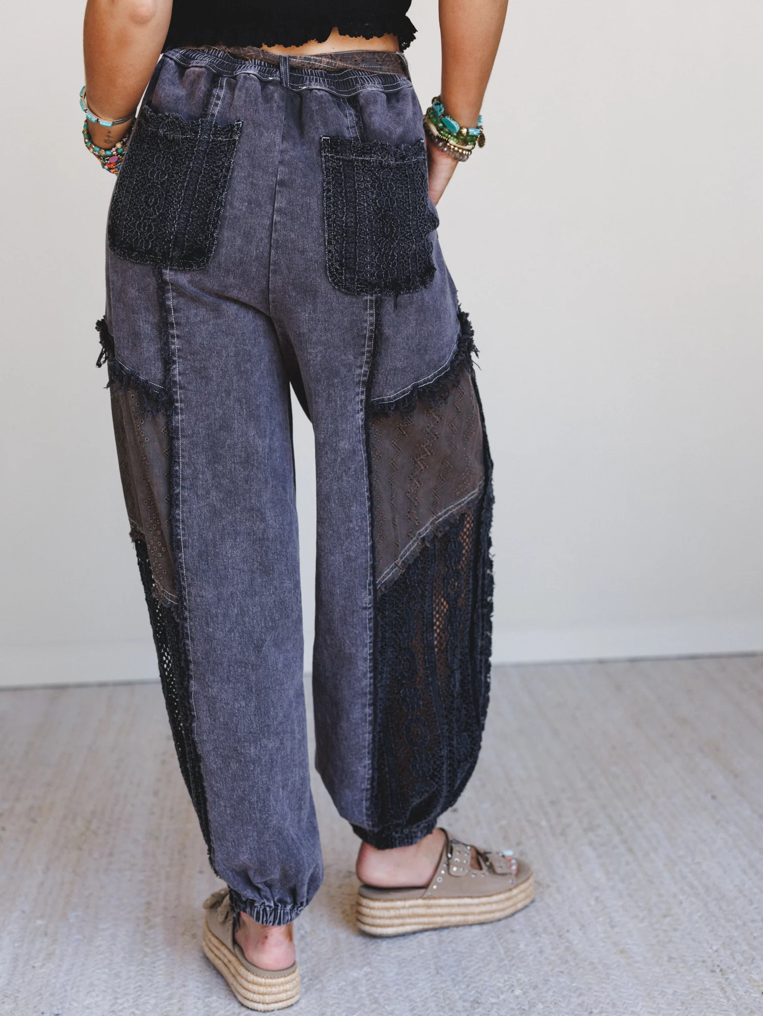 Lace Daze Pants - Black - Image 5