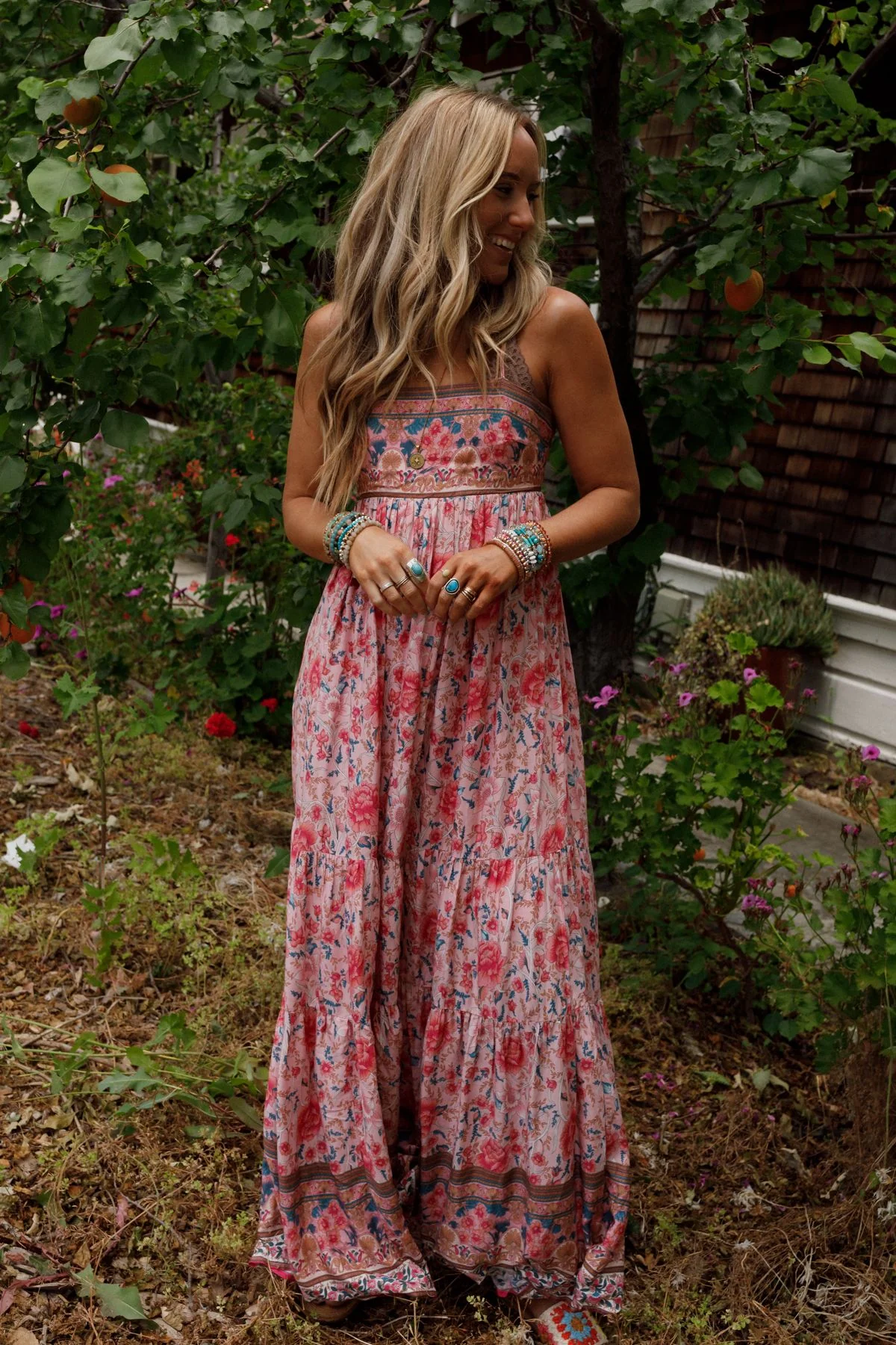 Lahaina Printed Dress - Pink Multi - Image 13