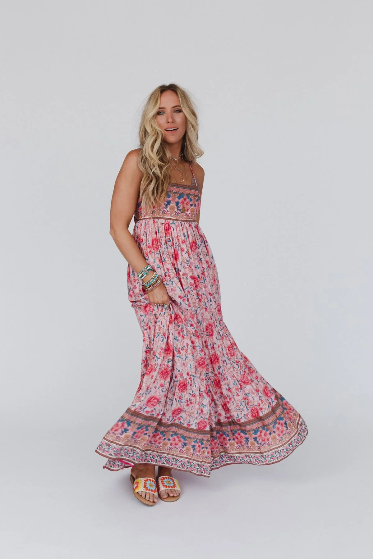 Lahaina Printed Dress - Pink Multi - Image 14