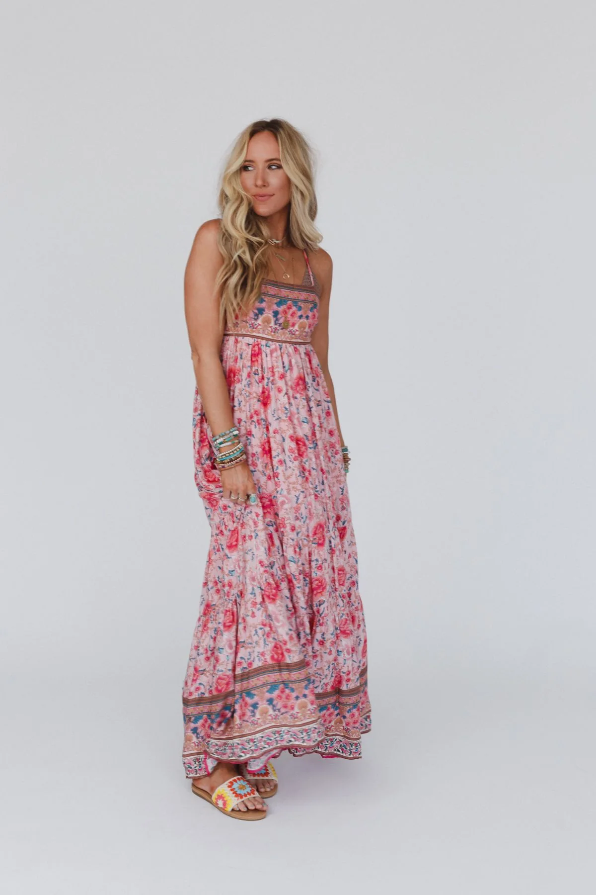 Lahaina Printed Dress - Pink Multi - Image 16