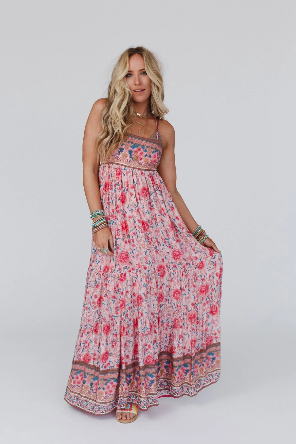 Lahaina Printed Dress - Pink Multi - Image 21
