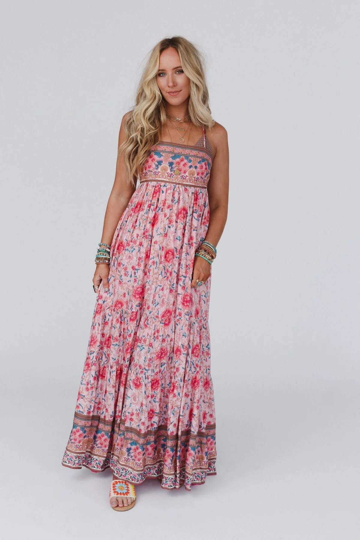 Lahaina Printed Dress - Pink Multi - Image 22