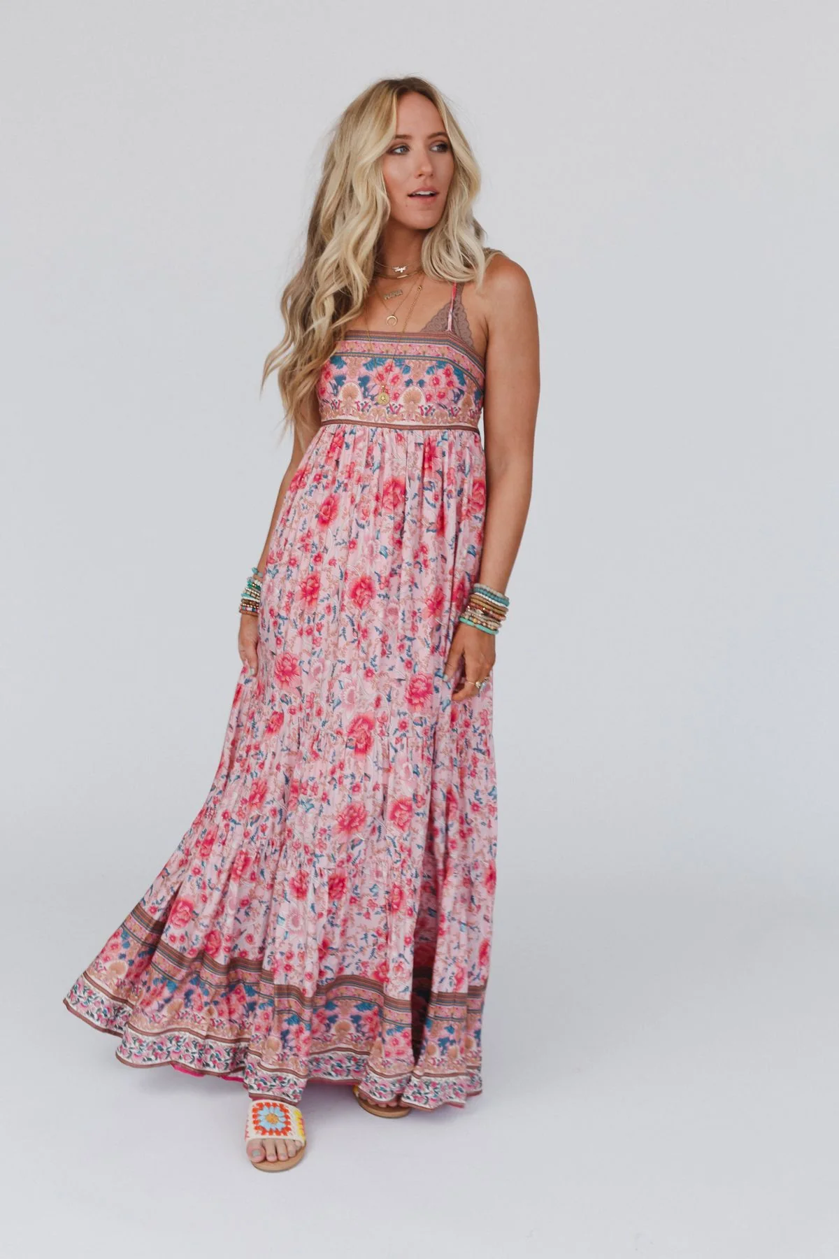 Lahaina Printed Dress - Pink Multi - Image 24