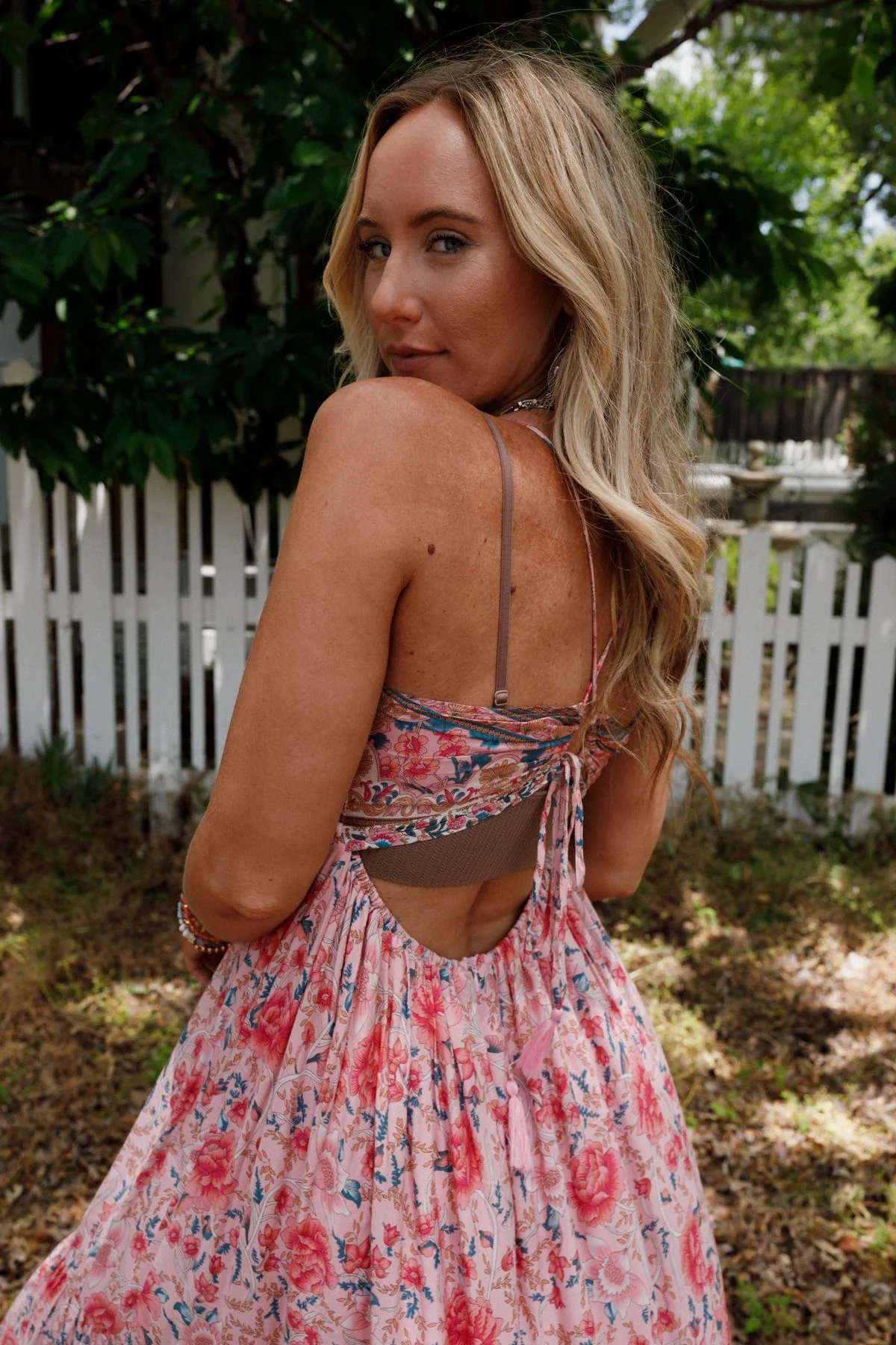 Lahaina Printed Dress - Pink Multi - Image 7