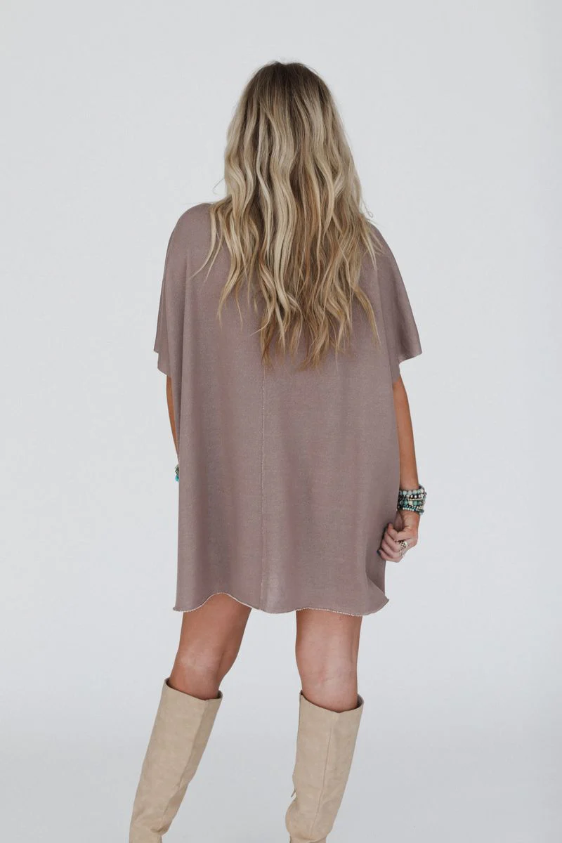 The Nest Laid Back Luxe Dress - Two Tone Mocha - Image 4