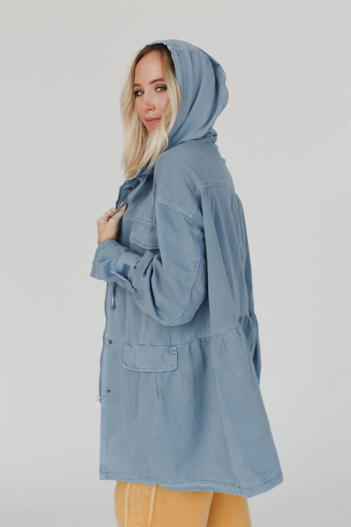 Layers On Layers Perfect Boho Parka - Denim - Image 10