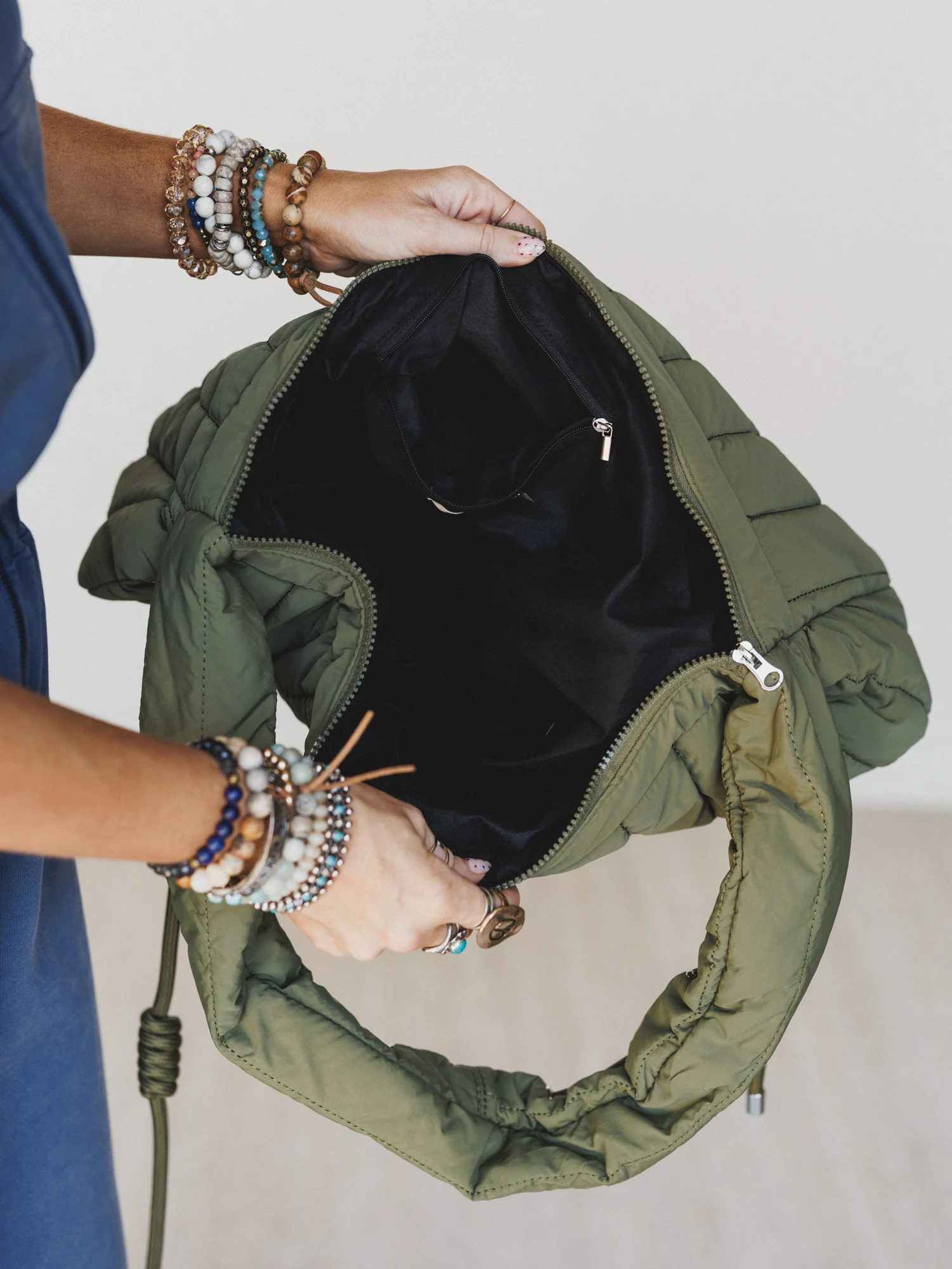 Lexi Shoulder Bag - Olive - Image 4