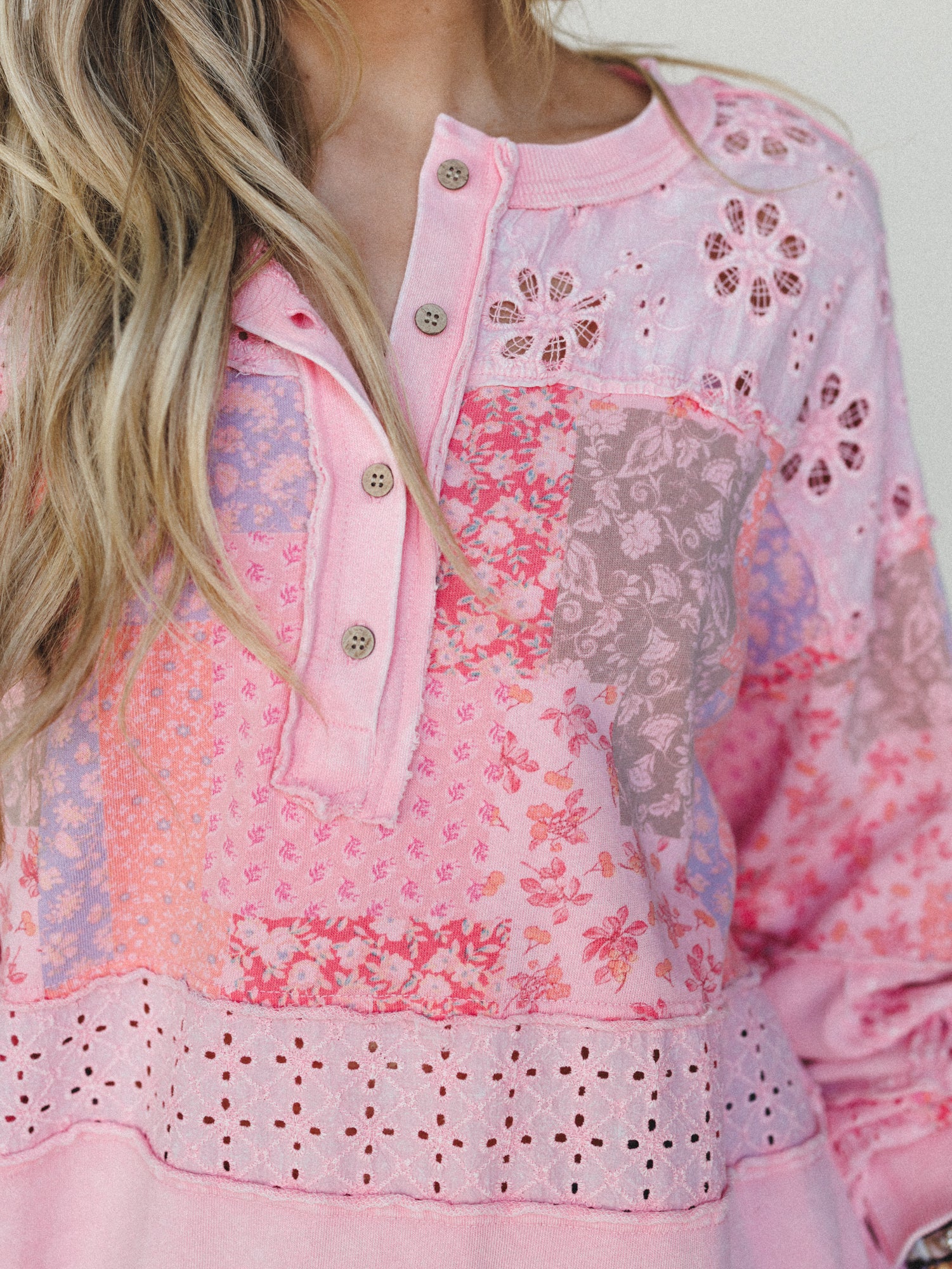 Life in Florals Tee - Cotton Candy - Image 2