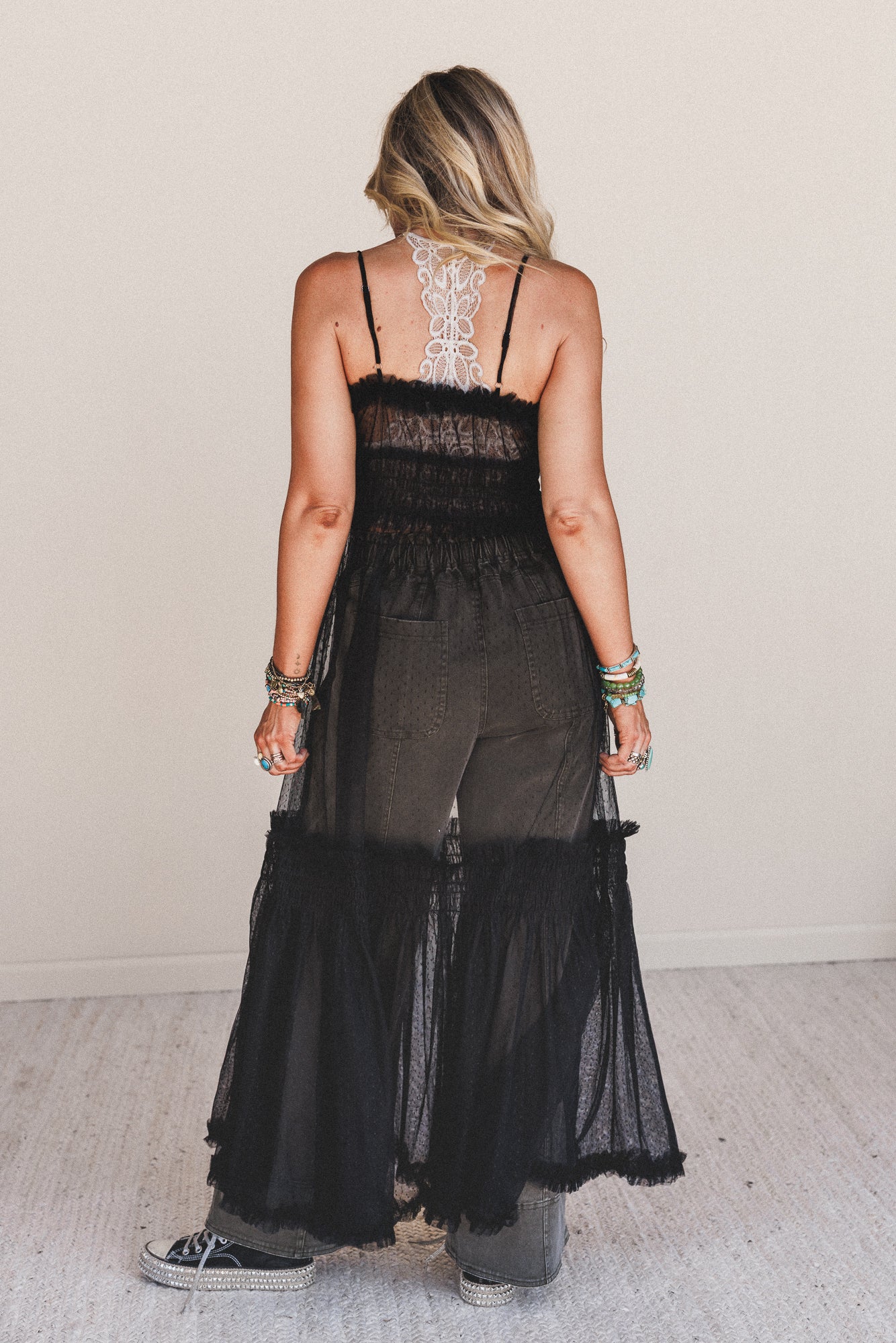 Light Layers Maxi Dress - Black - Image 6