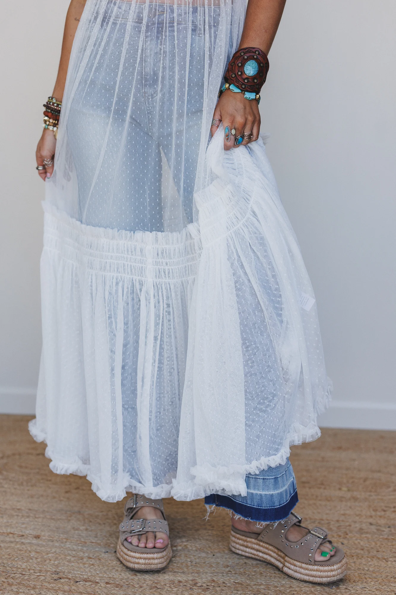 Light Layers Maxi Dress - White - Image 4