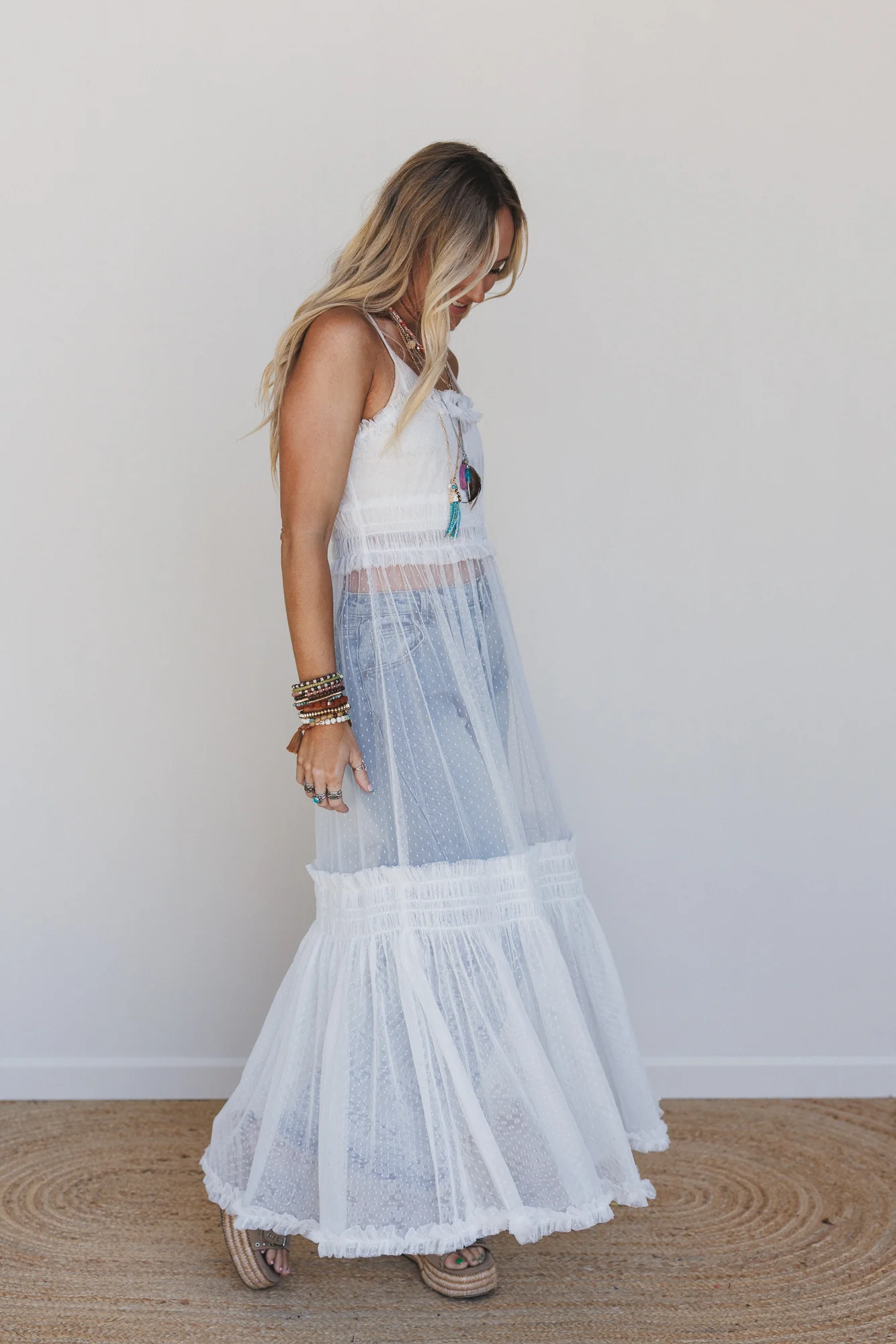 Light Layers Maxi Dress - White - Image 6
