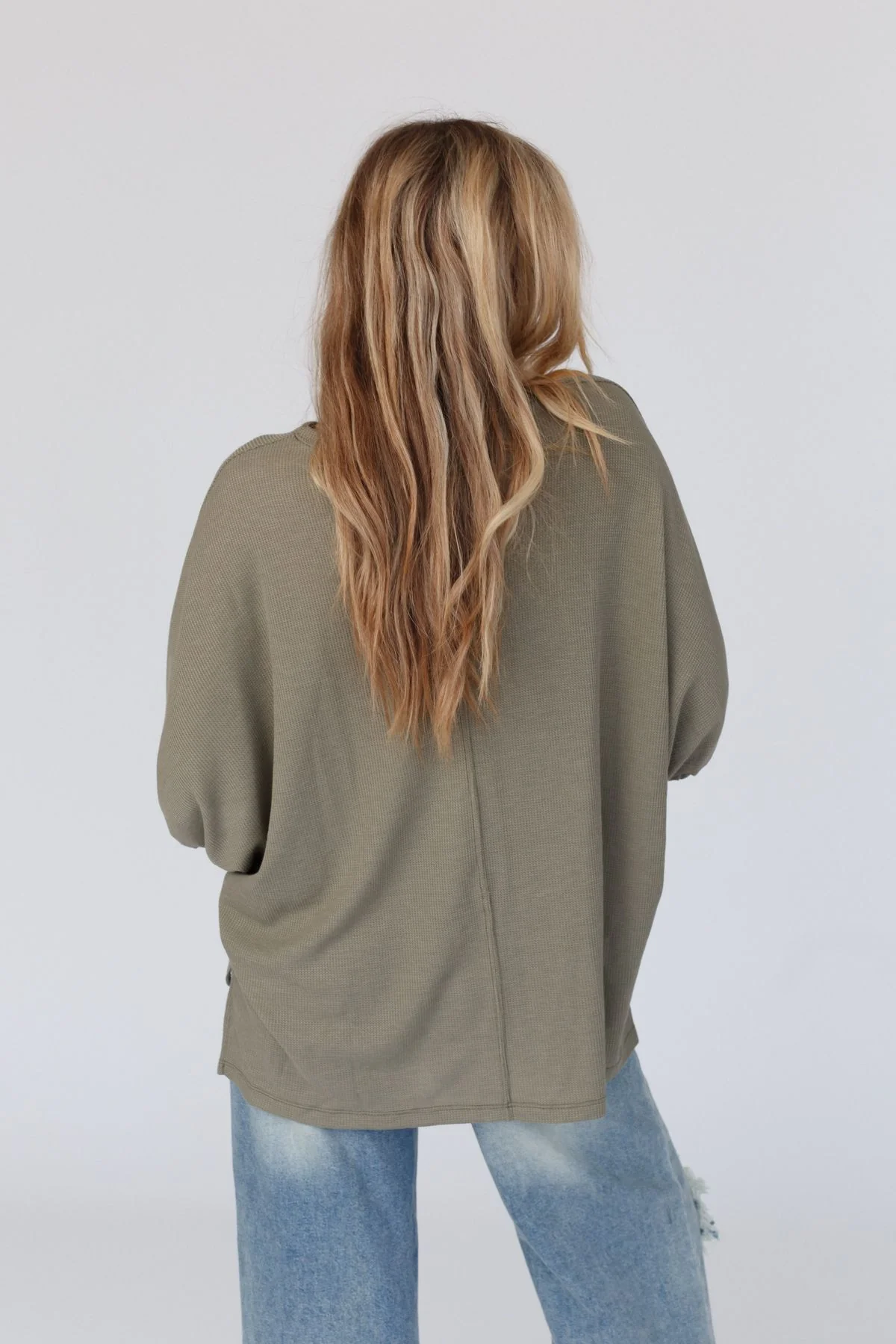 The Nest Little Lark Puff Sleeve Tee - Olive - Image 8