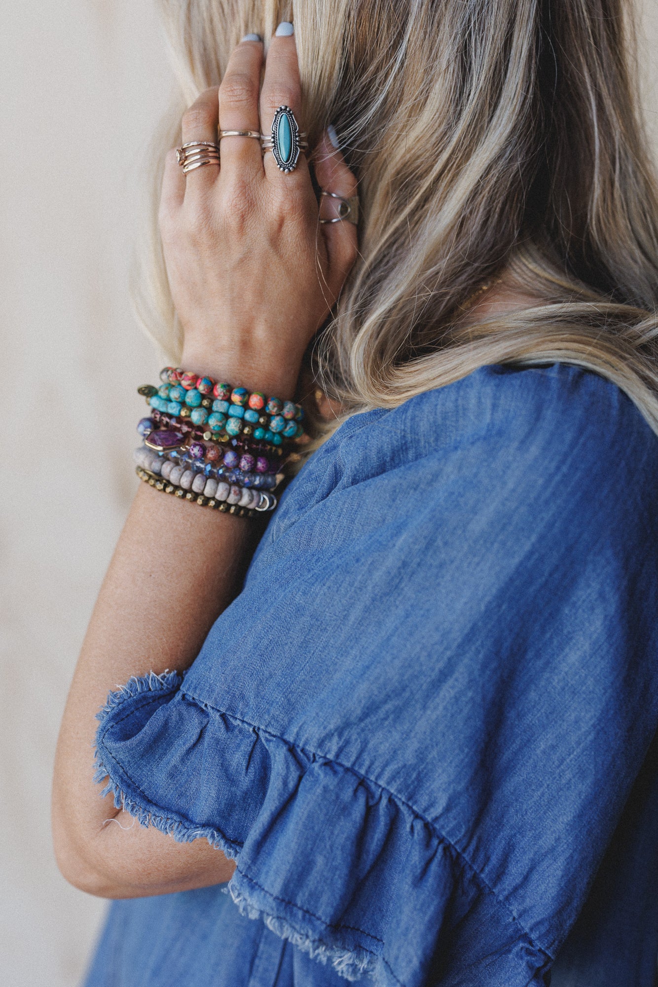 Lone Star Luxe Ring - Turquoise - Image 2