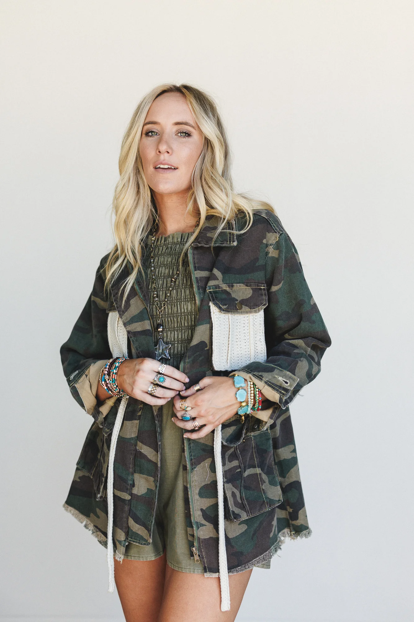 Love And Peace Jacket - Camo - Image 2