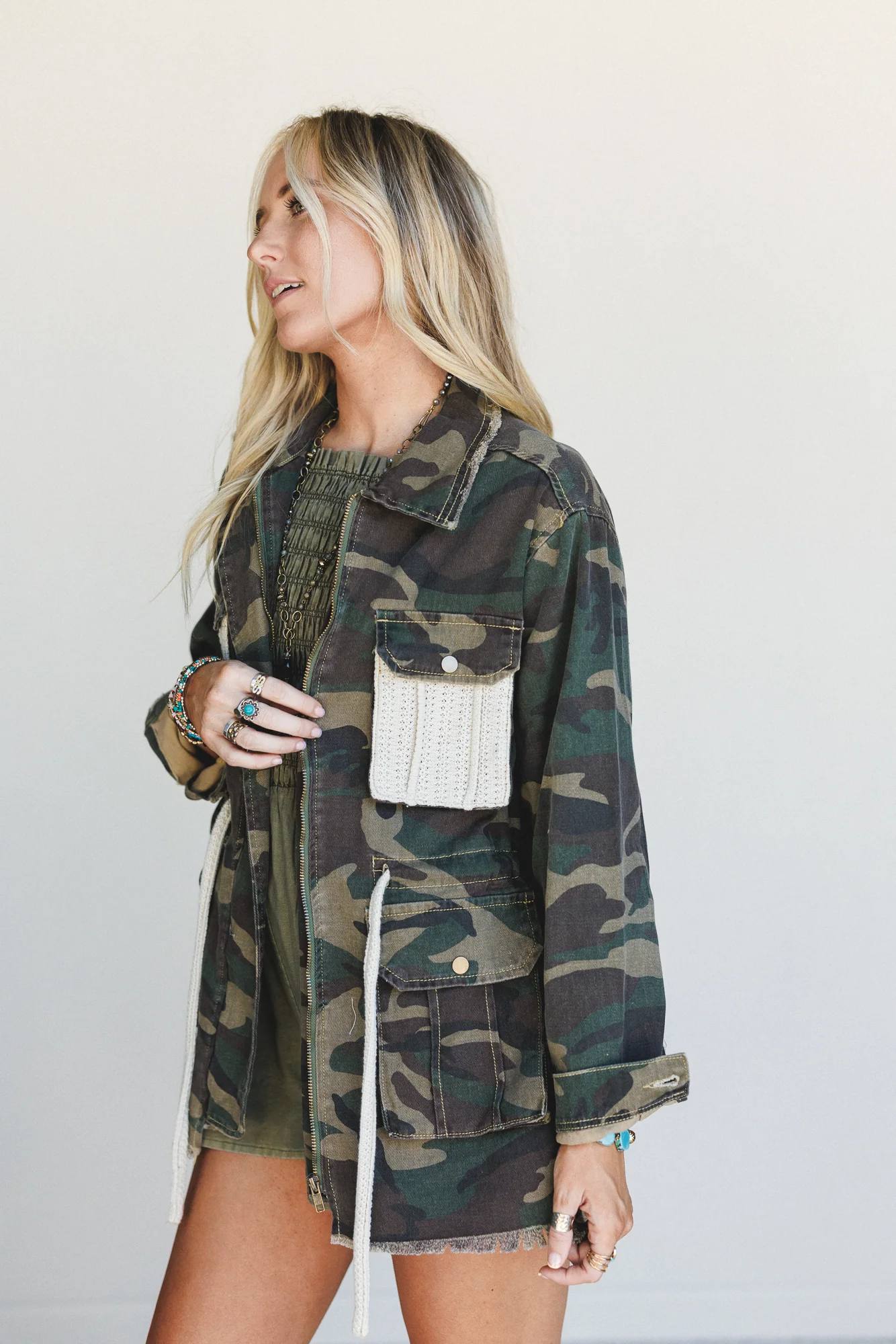 Love And Peace Jacket - Camo - Image 4