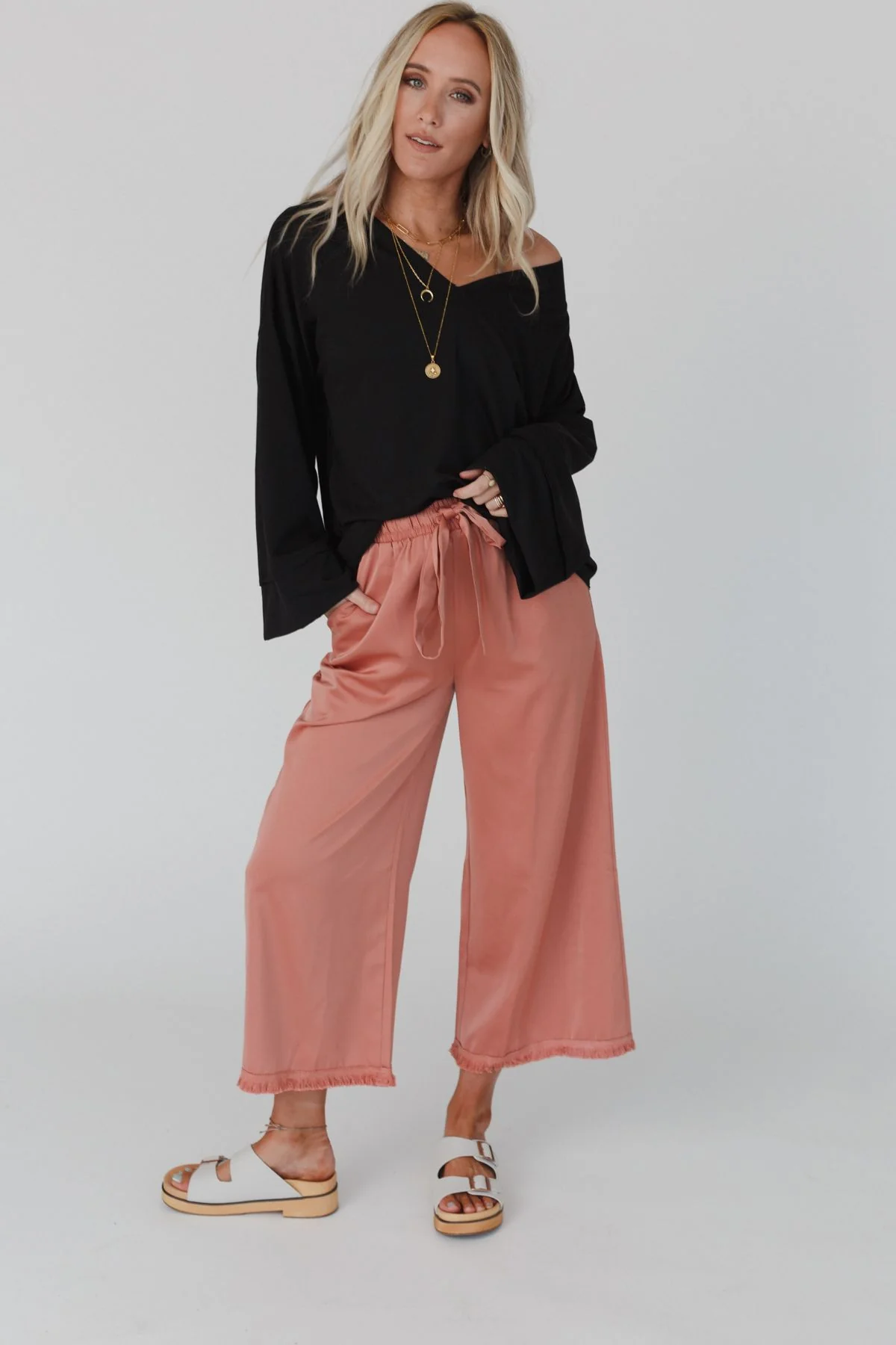 The Nest Love It V Neckline Sweater Top - Black - Image 3