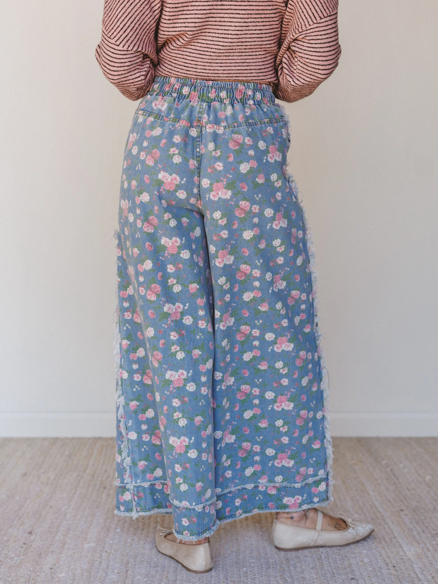 Love Petals Pants - Light Denim - Image 5