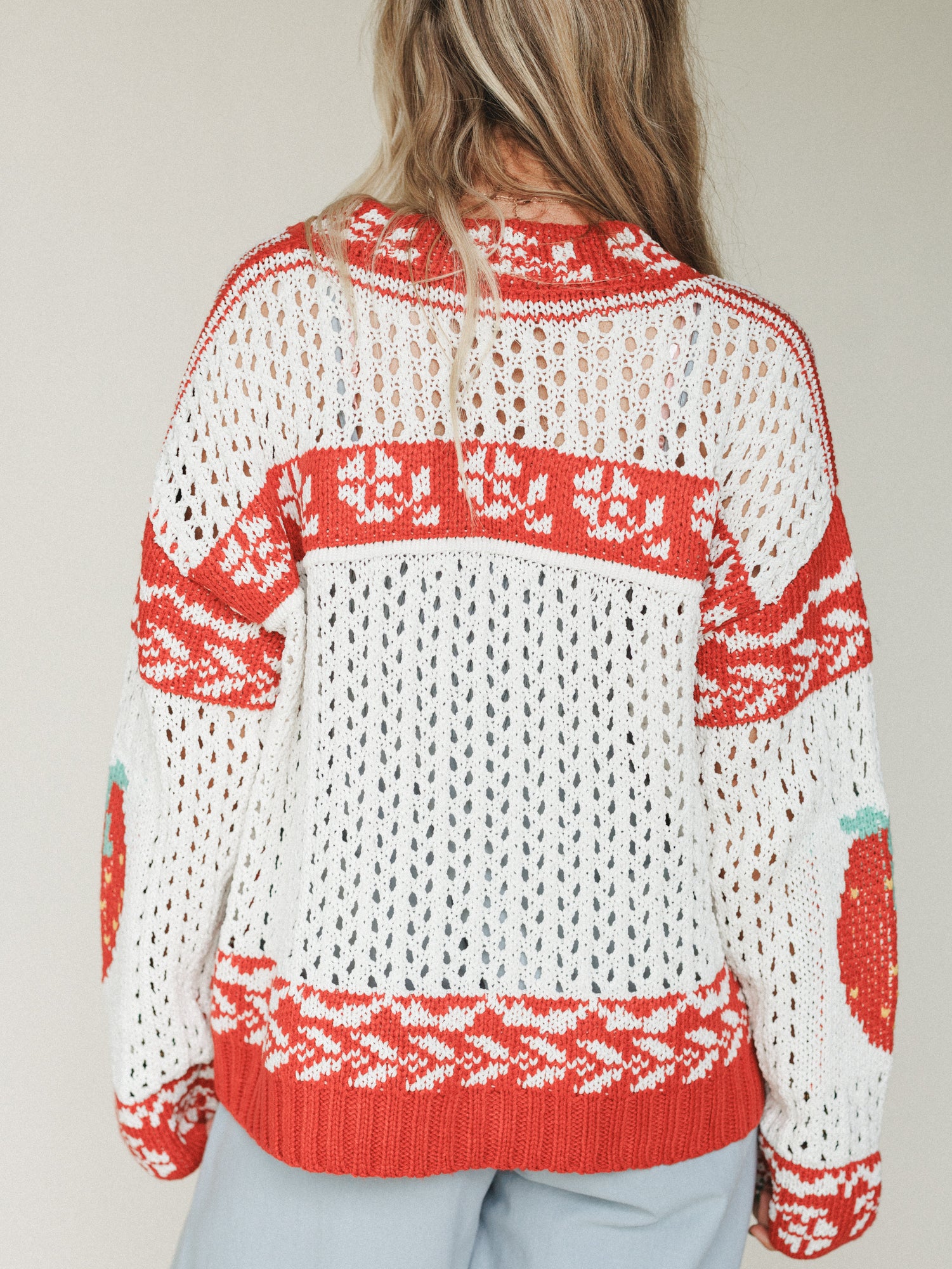 Love You Sweater - Red - Image 6