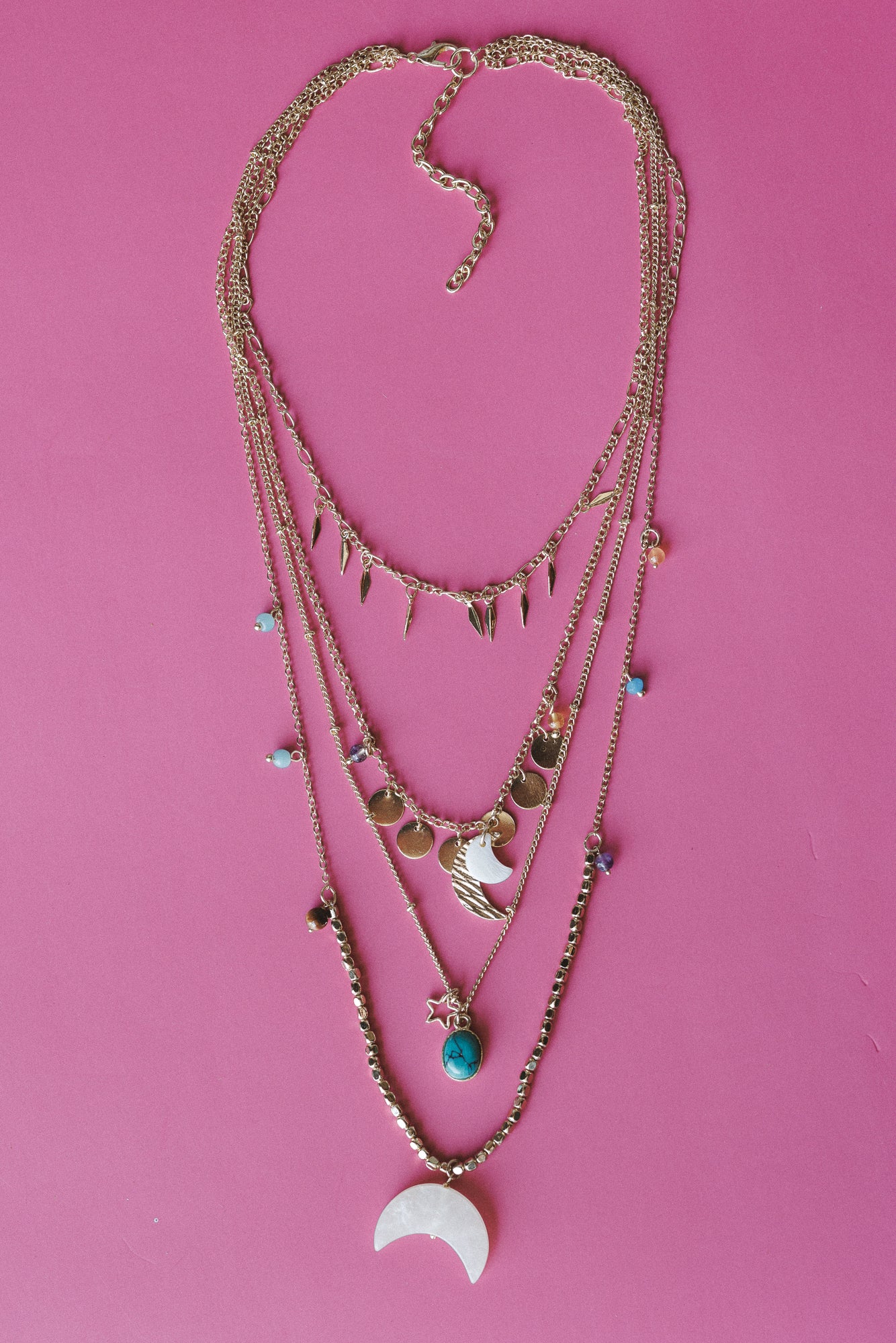 Lucid Love Layered Necklace - Gold - Image 3
