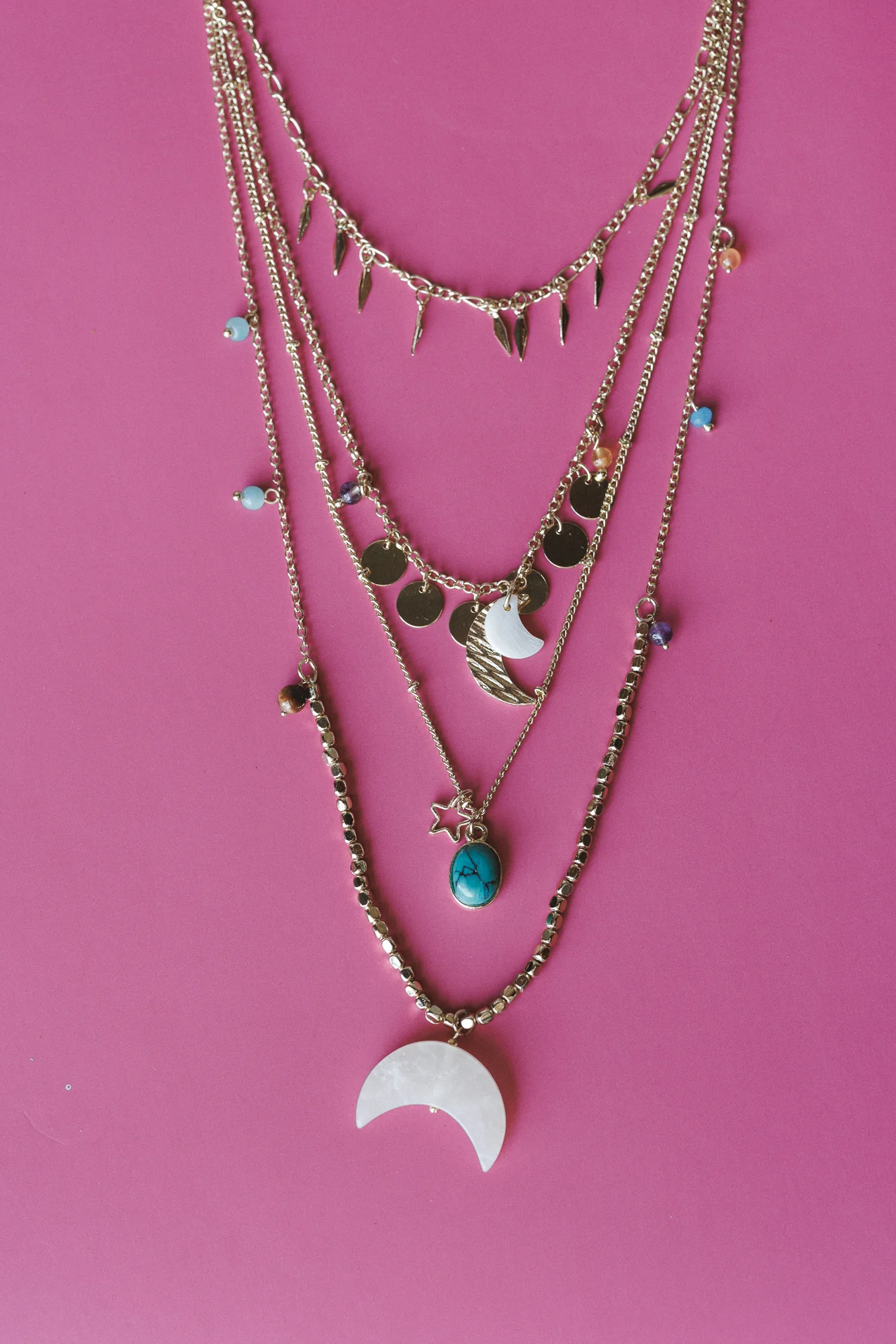 Lucid Love Layered Necklace - Gold - Pre Order